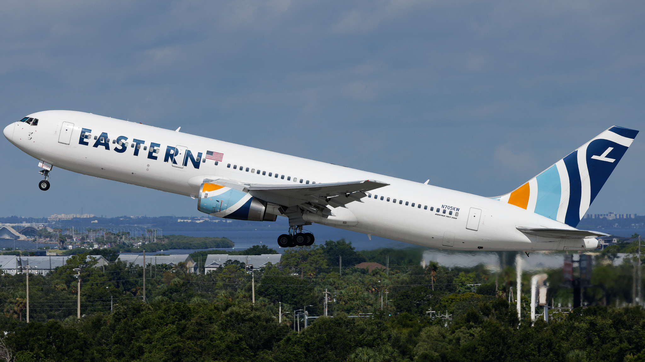 Full size: Eastern Boeing 767-300ER N705KW at Tampa International Airport