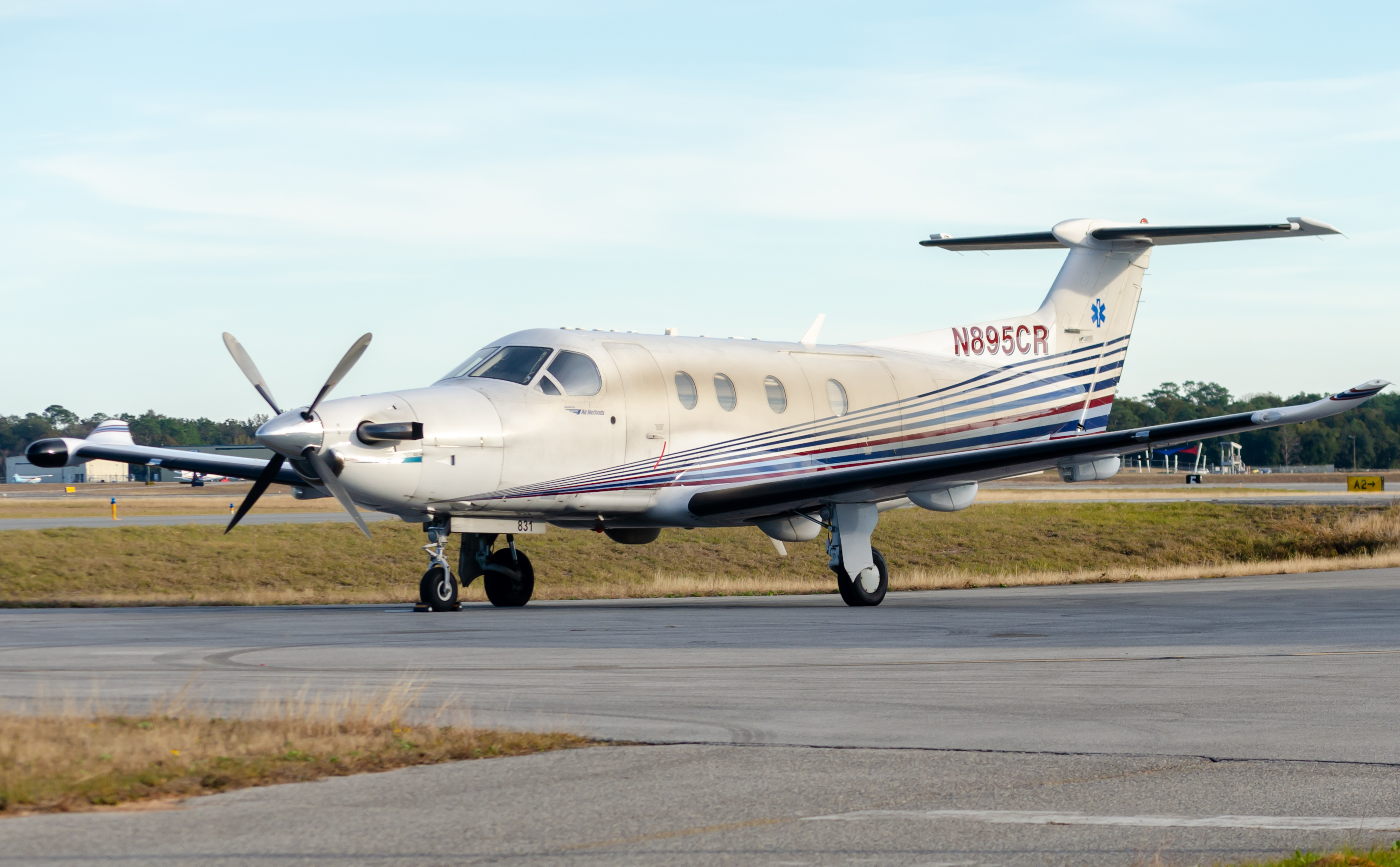 Full size: PRIVATE Pilatus PC-12 N895CR at Pensacola International Airport