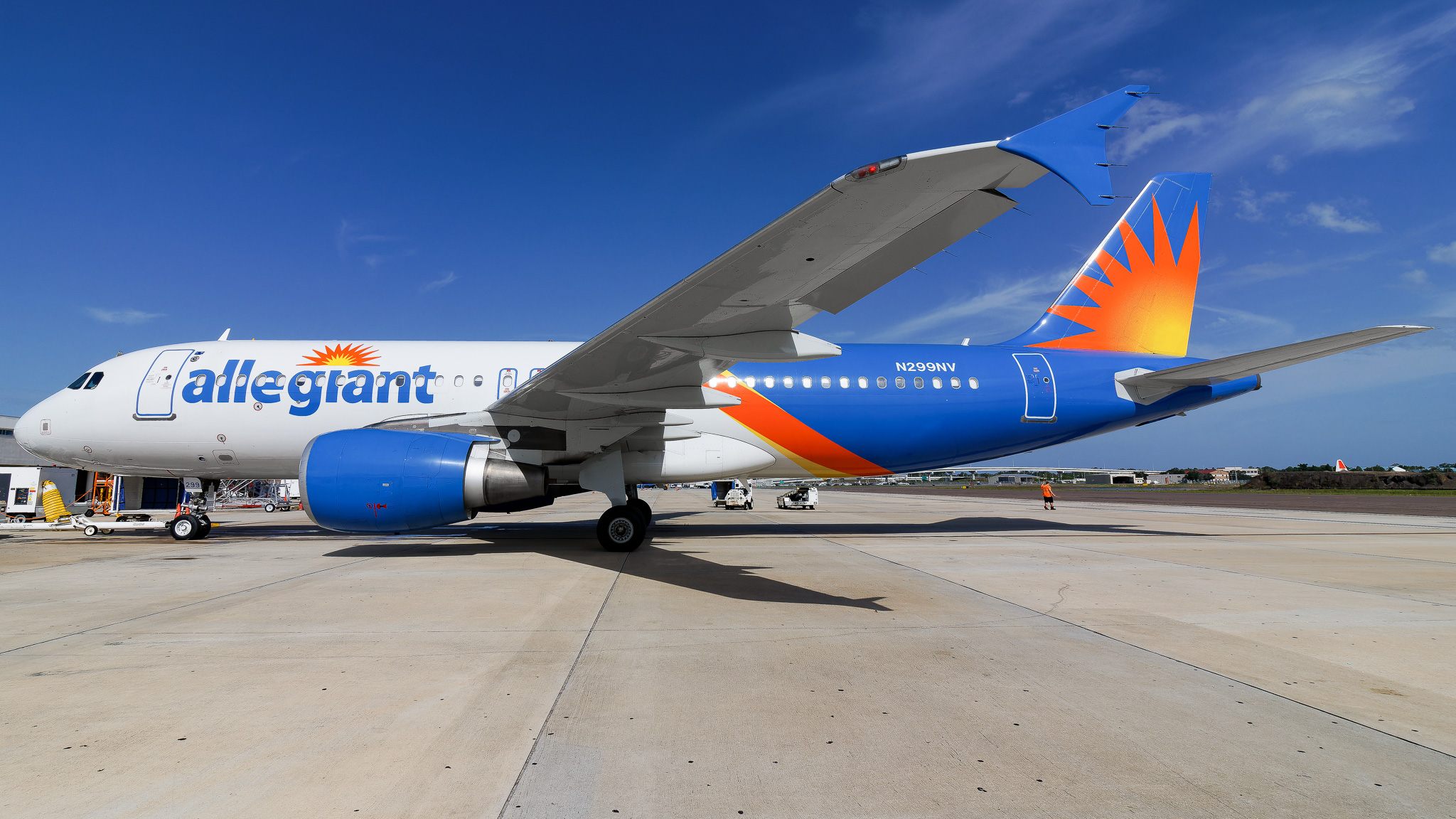 Full size: Allegiant Air Airbus A320 N299NV at St. Petersburg Clearwater International Airport