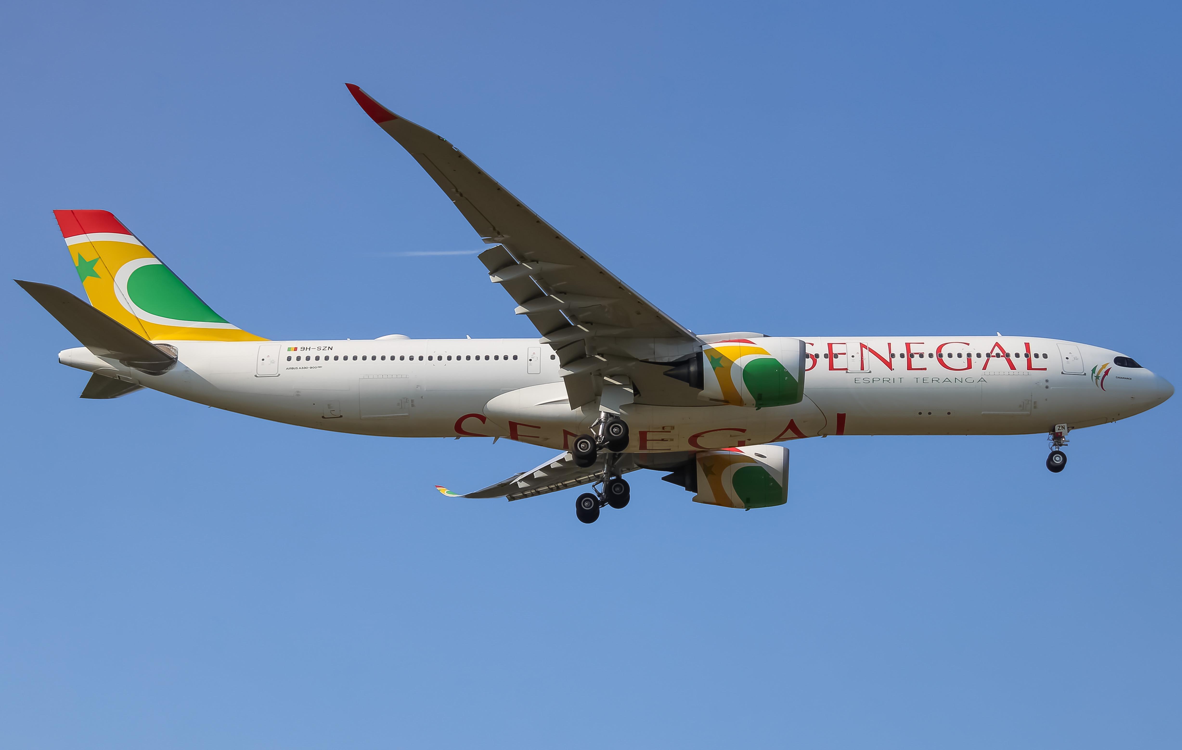 Full size: Air Senegal Airbus A330-900 9H-SZN at Baltimore/Washington International Thurgood Marshall Airport