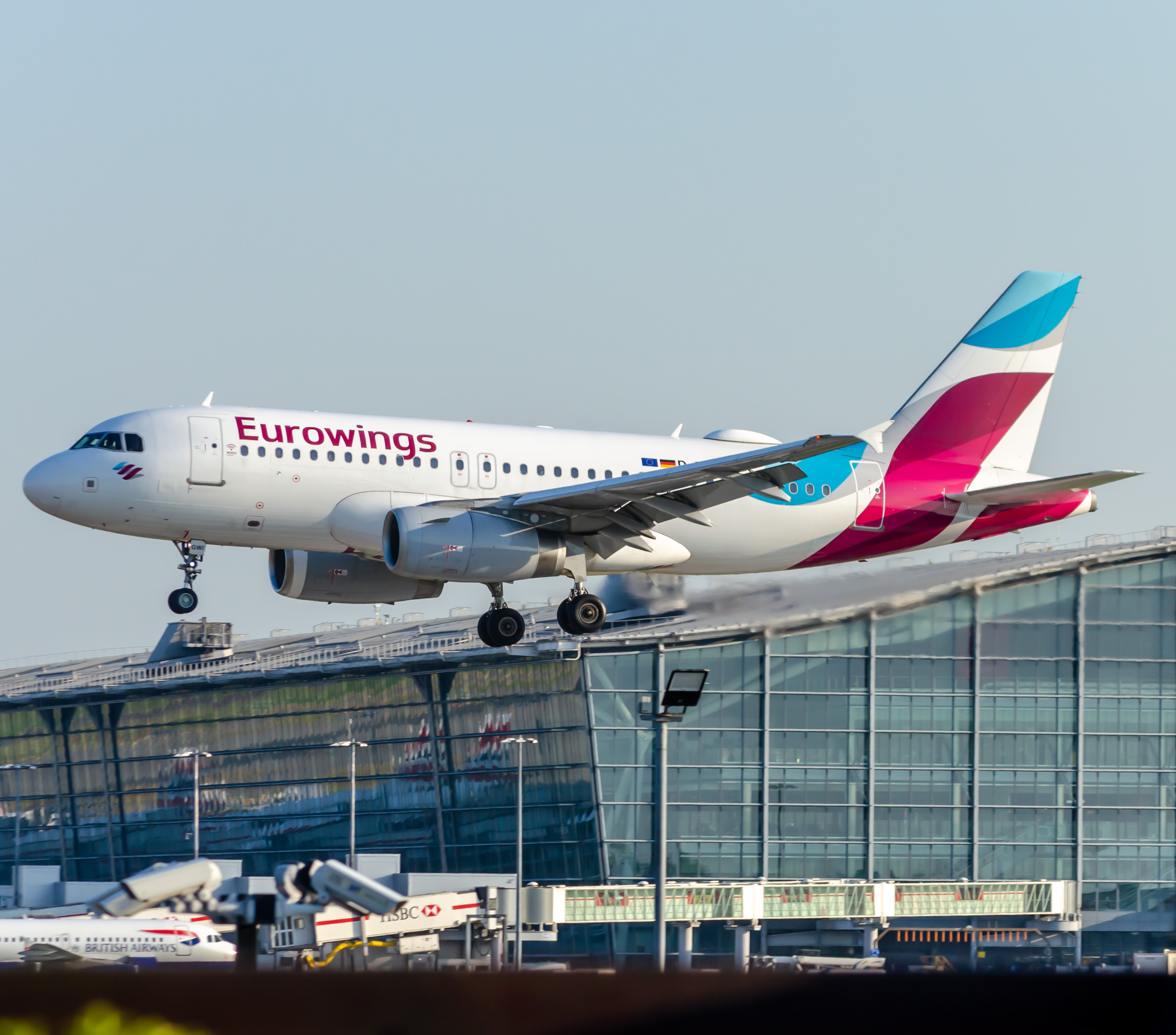 Full size: Eurowings Airbus A319 DAGWI  at London Heathrow International Airport