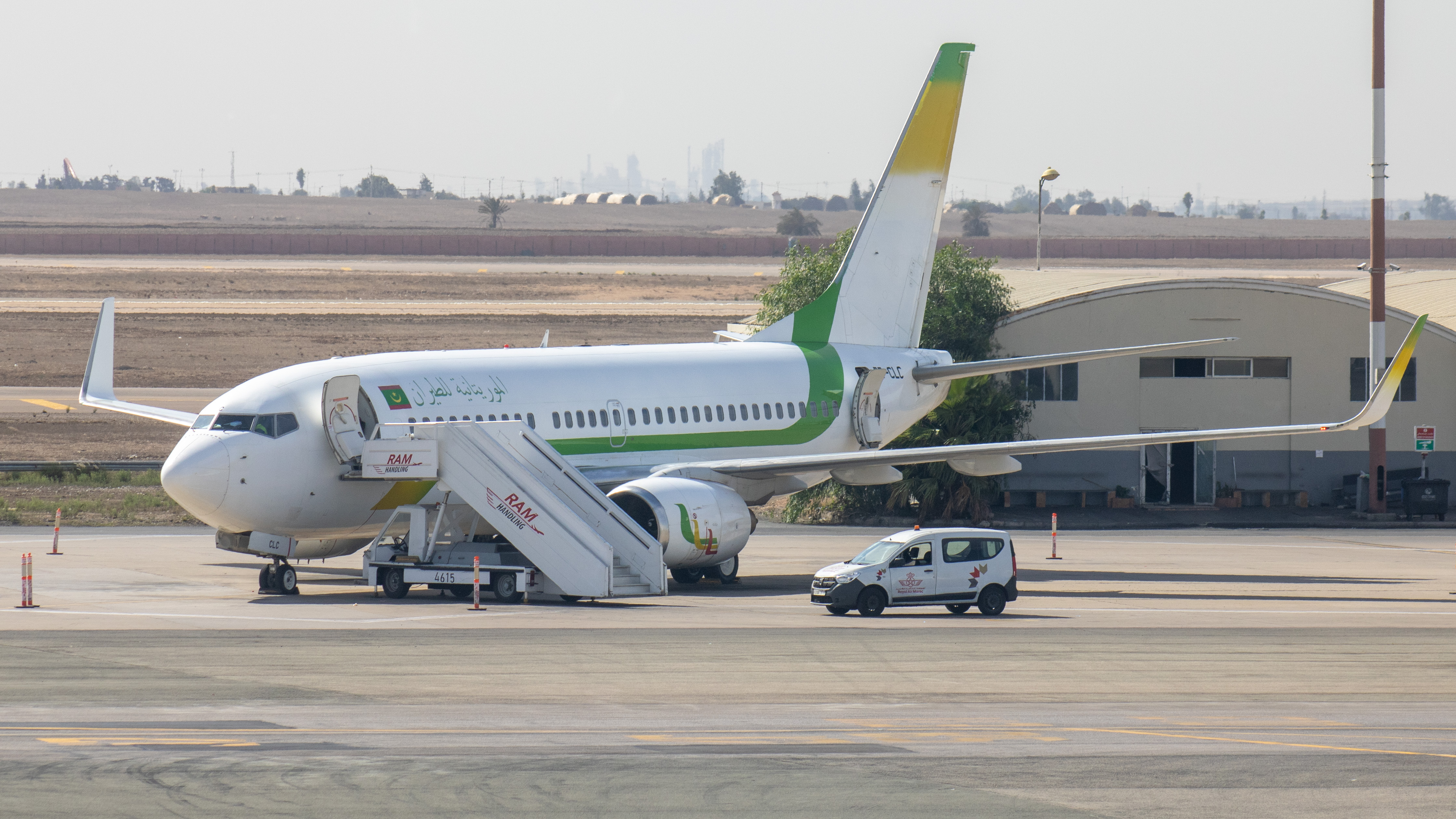 Full size: Mauritania Airlines Boeing 737-800 5T-CLC at Casablanca Mohammed V International Airport