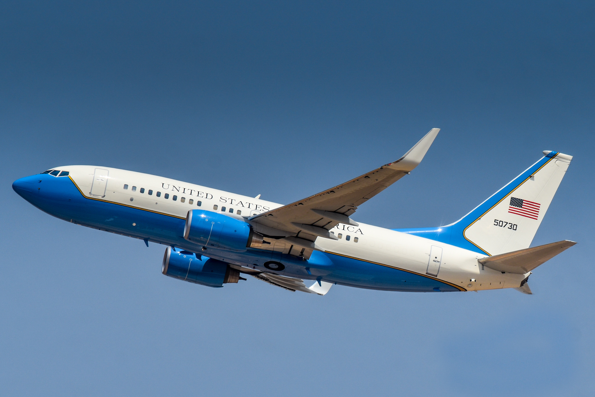 Full size: USAF - United States Air Force Boeing C-40 50730 at Tel Aviv-Ben Gurion Airport