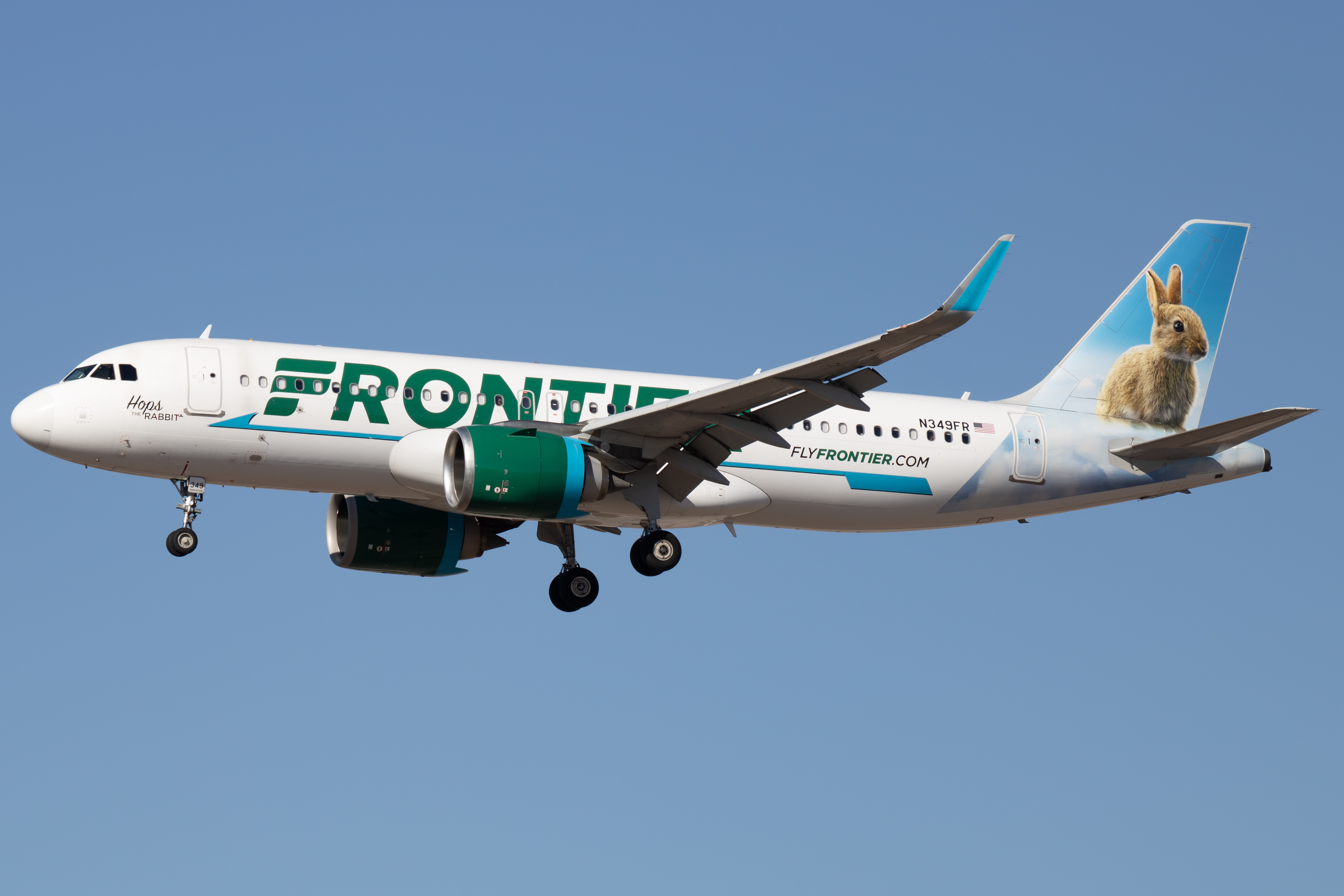 Full size: Frontier Airlines Airbus A320 NEO N349FR at Phoenix Sky Harbor International Airport