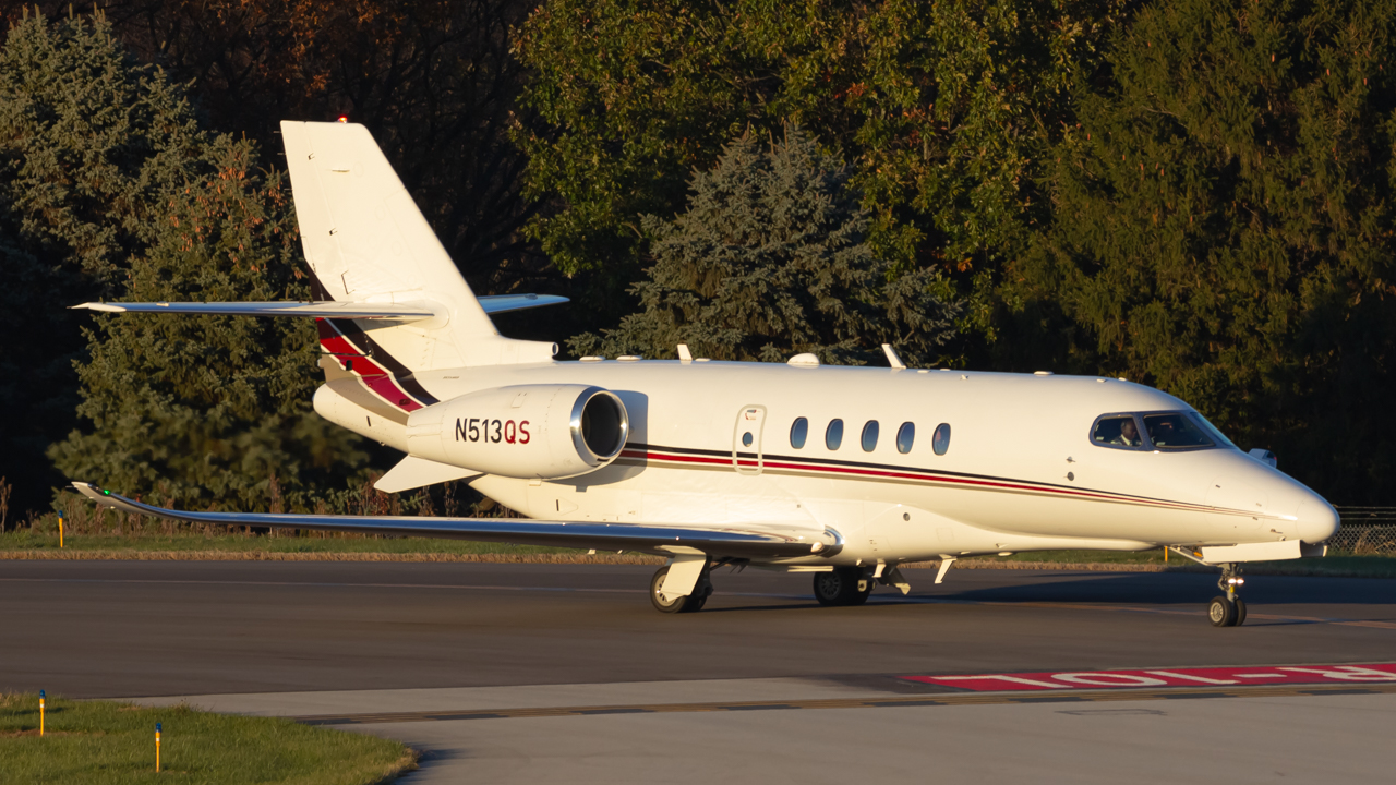 Full size: NetJets Cessna Citation Latitude N513QS at John Glenn Columbus International Airport