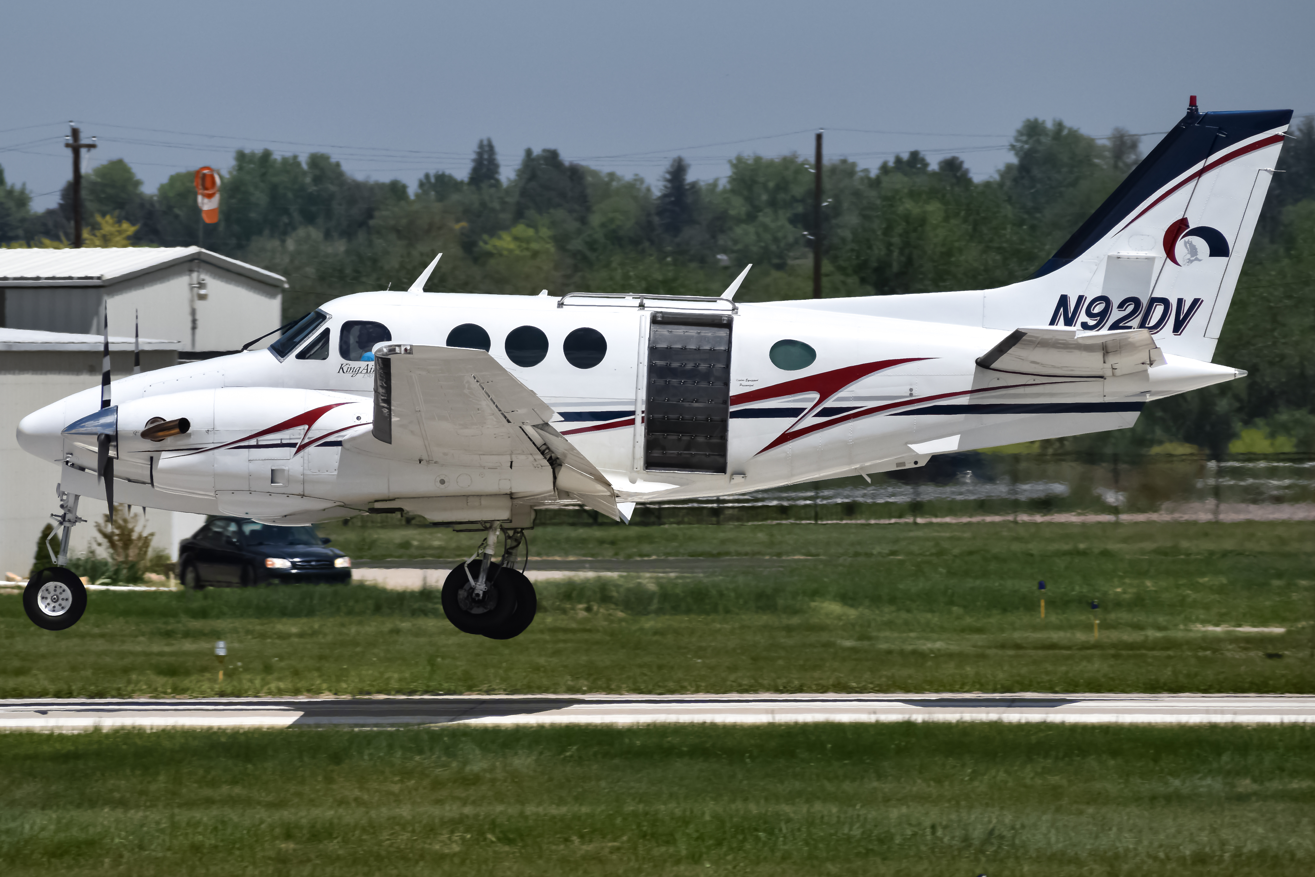 Full size: PRIVATE Beechcraft King Air E90 N92DV at Vance Brand Airport