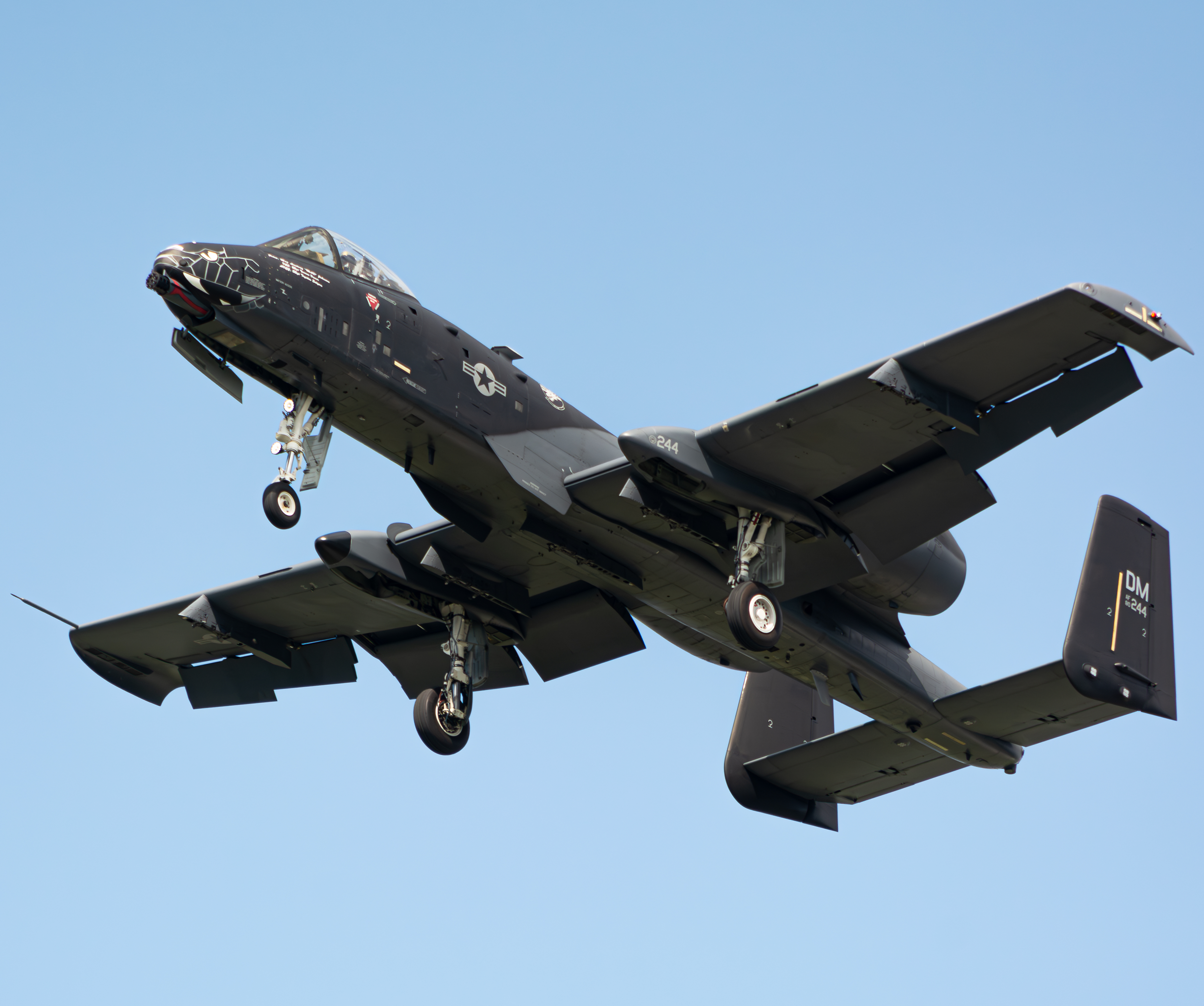 Full size: USAF - United States Air Force Fairchild A-10 Thunderbolt 80-0244 at Cleveland Burke Lakefront Airport