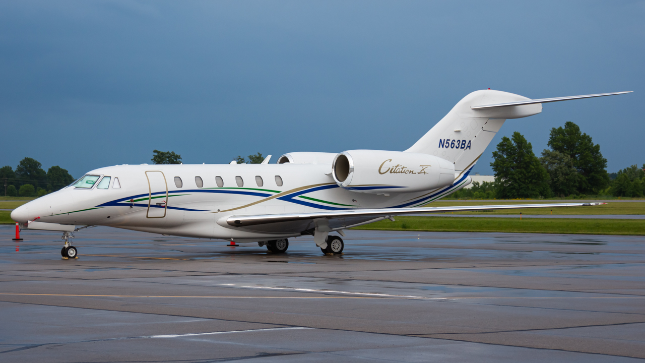Full size: PRIVATE Cessna Citation 750 X N563BA at Delaware Municipal Airport