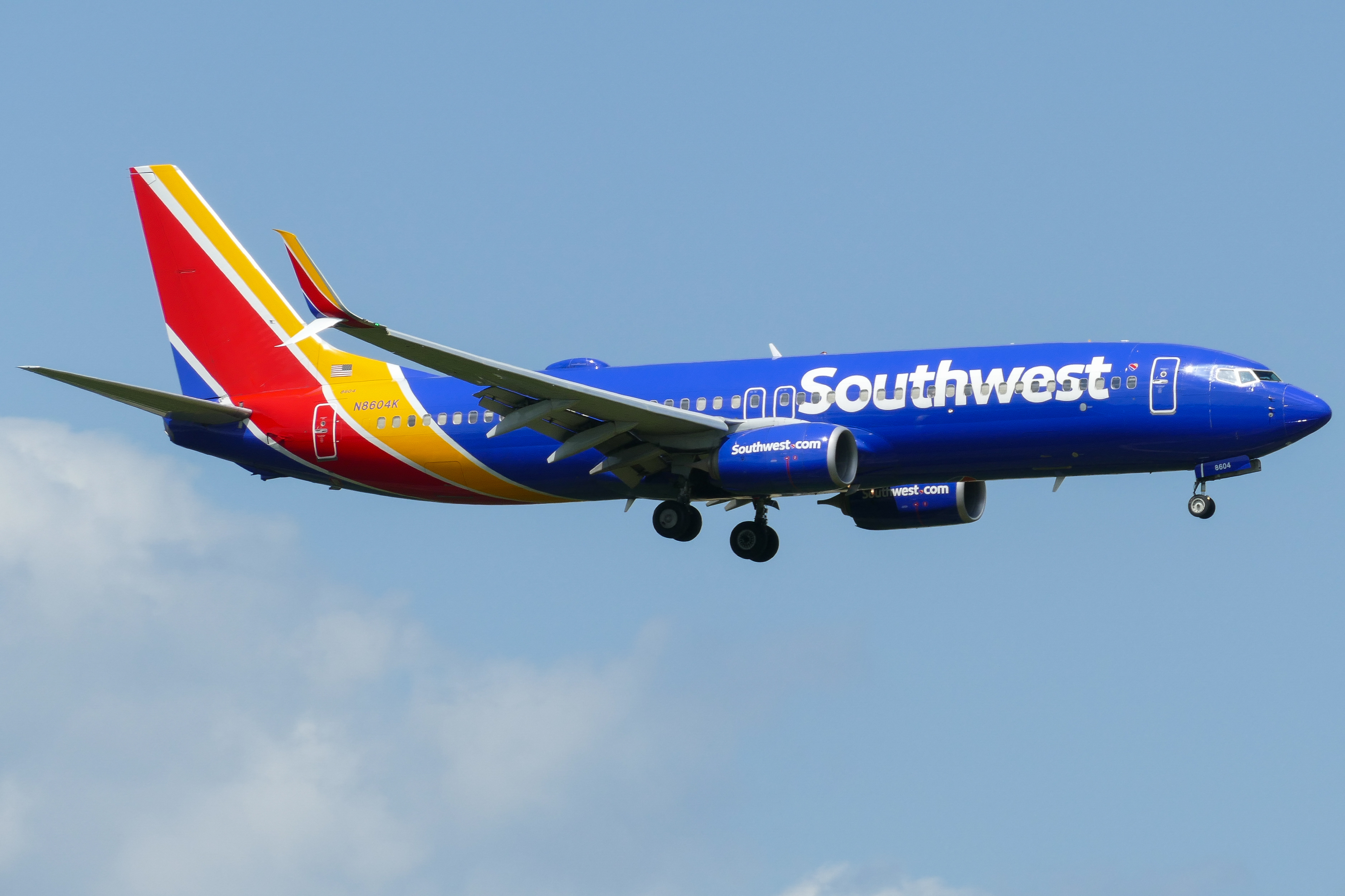 Full size: Southwest Airlines Boeing 737-800 N8604K at Austin-Bergstrom International Airport