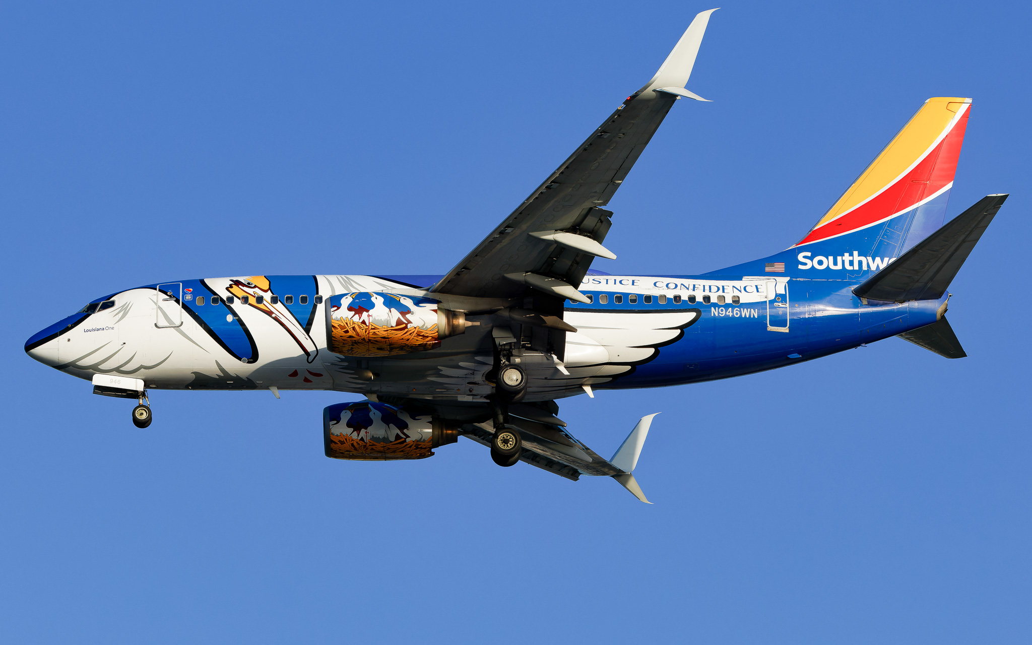 Full size: Southwest Airlines Boeing 737-700 N946WN at Tampa International Airport