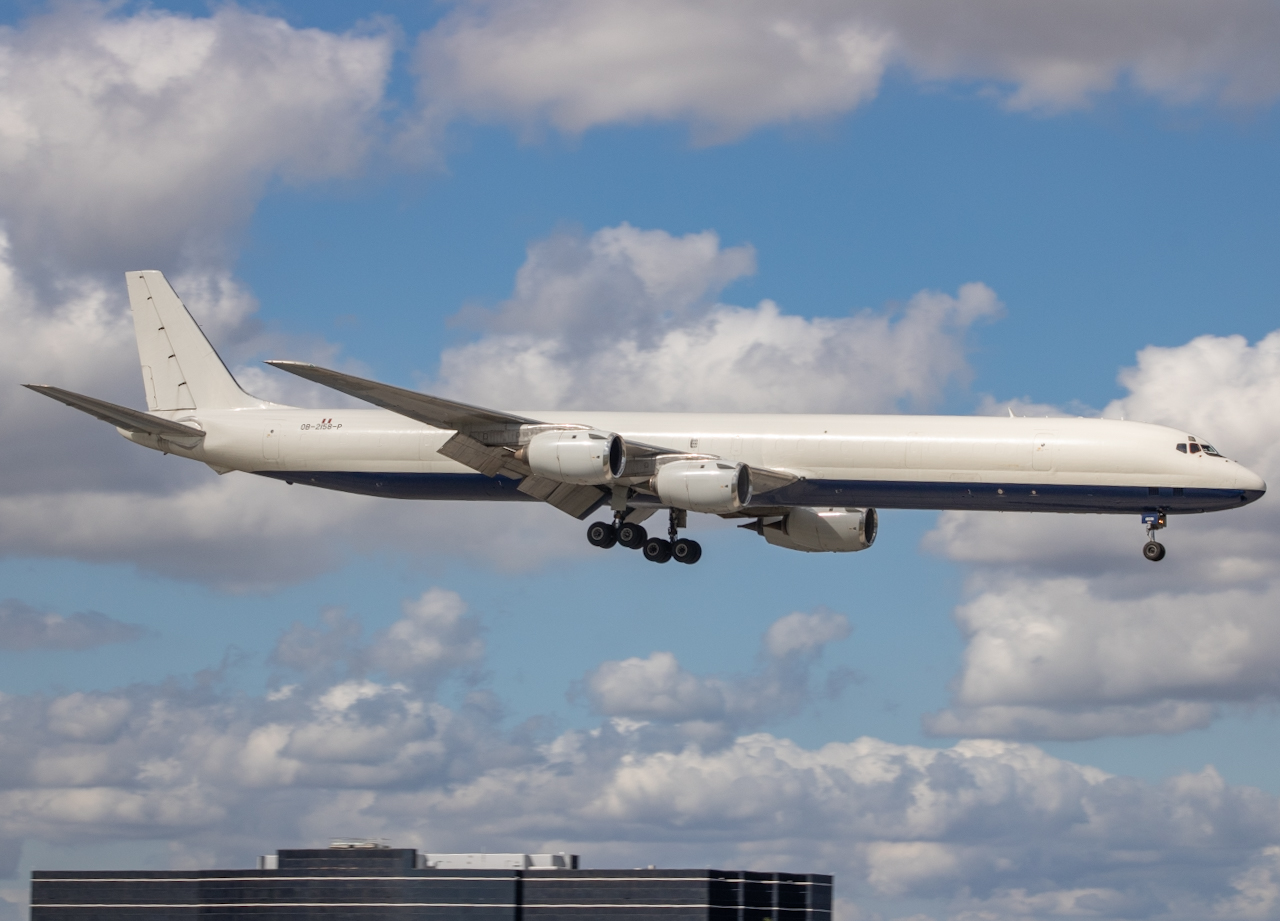Full size: Skybus Jet Cargo Douglas DC-8 OB-2158-P at Miami International Airport