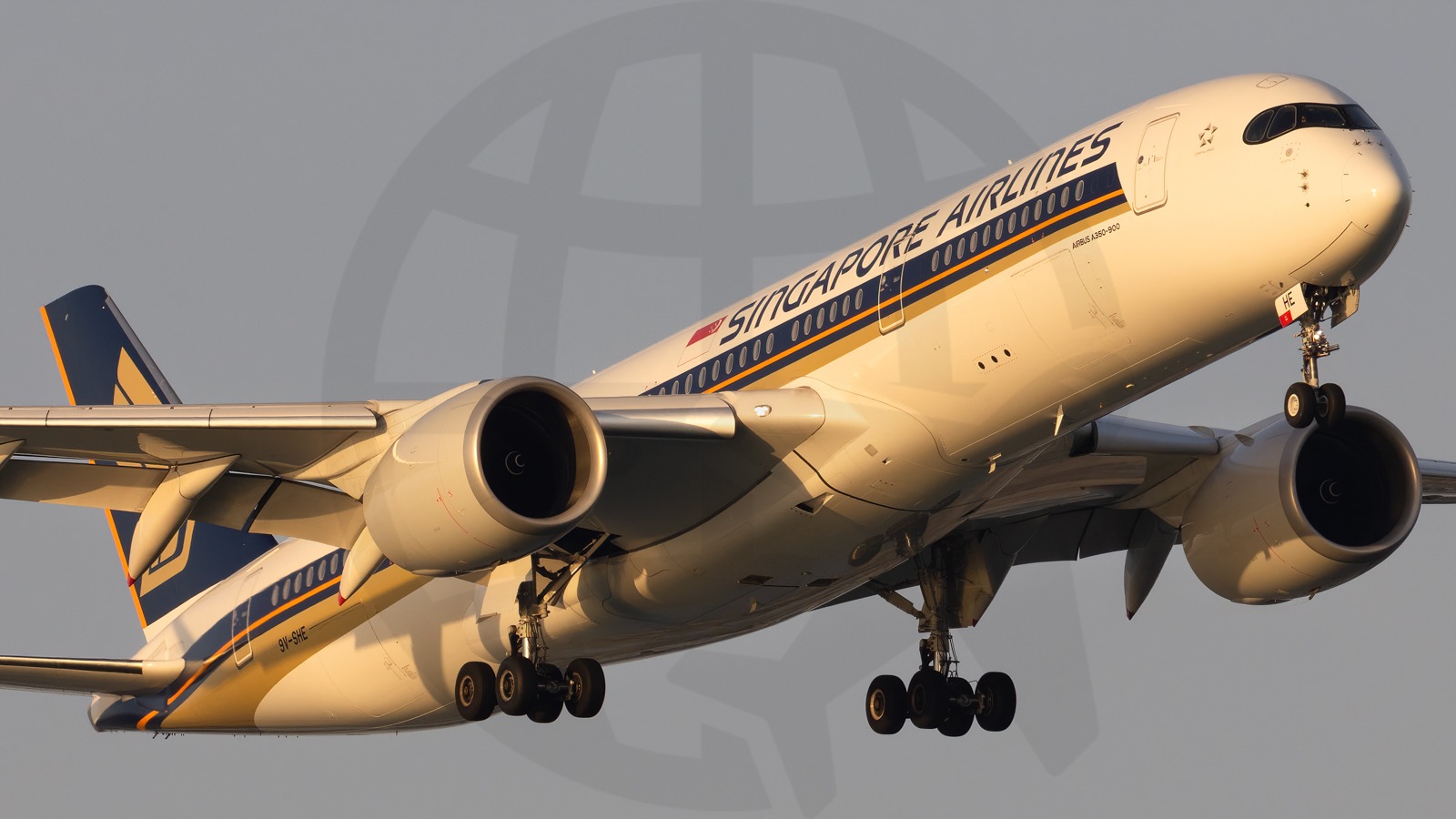 Full size: Singapore Airlines Airbus A350-900ULR 9V-SHE at Singapore-Changi Airport