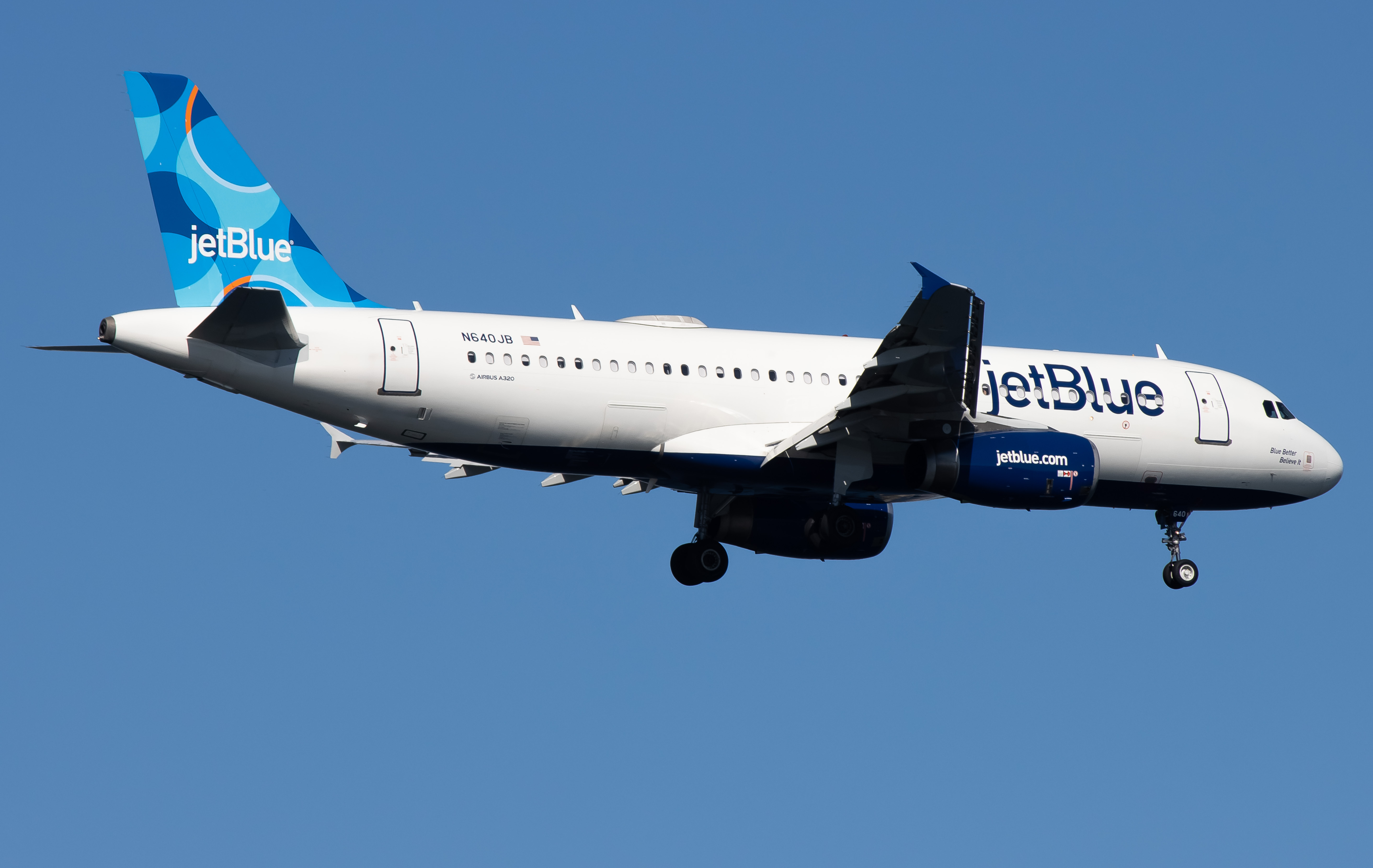 Full size: JetBlue Airways Airbus A320 N640JB at John F. Kennedy International Airport