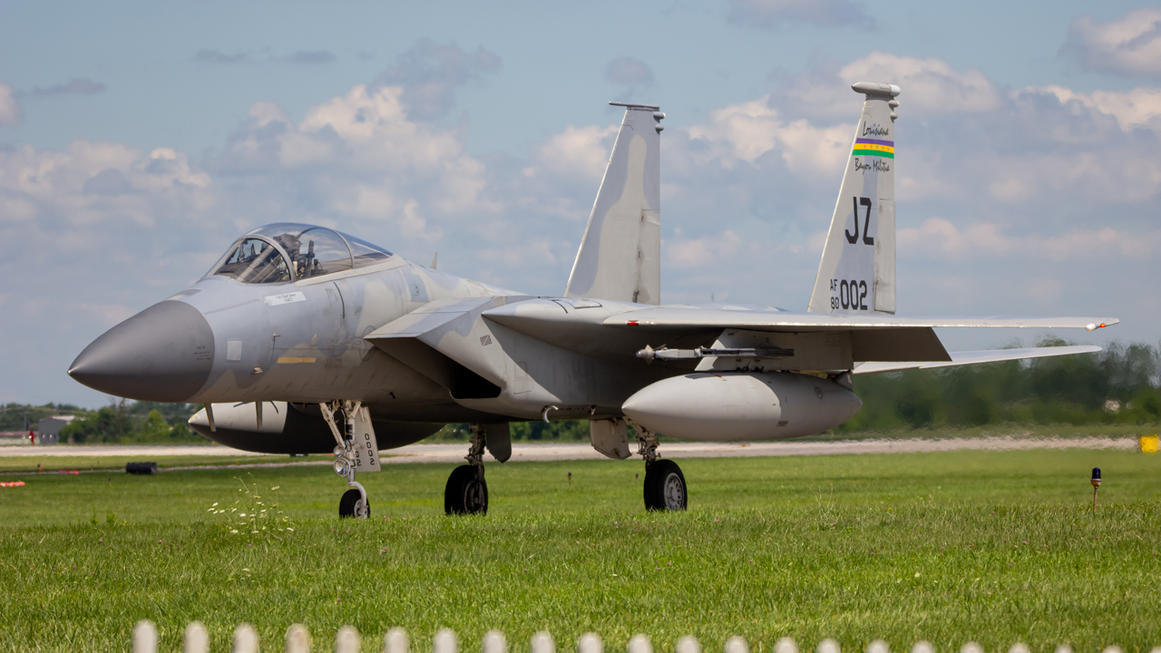 Full size: USAF - United States Air Force McDonnell Douglas F-15 Eagle 80-1002 at John Glenn Columbus International Airport