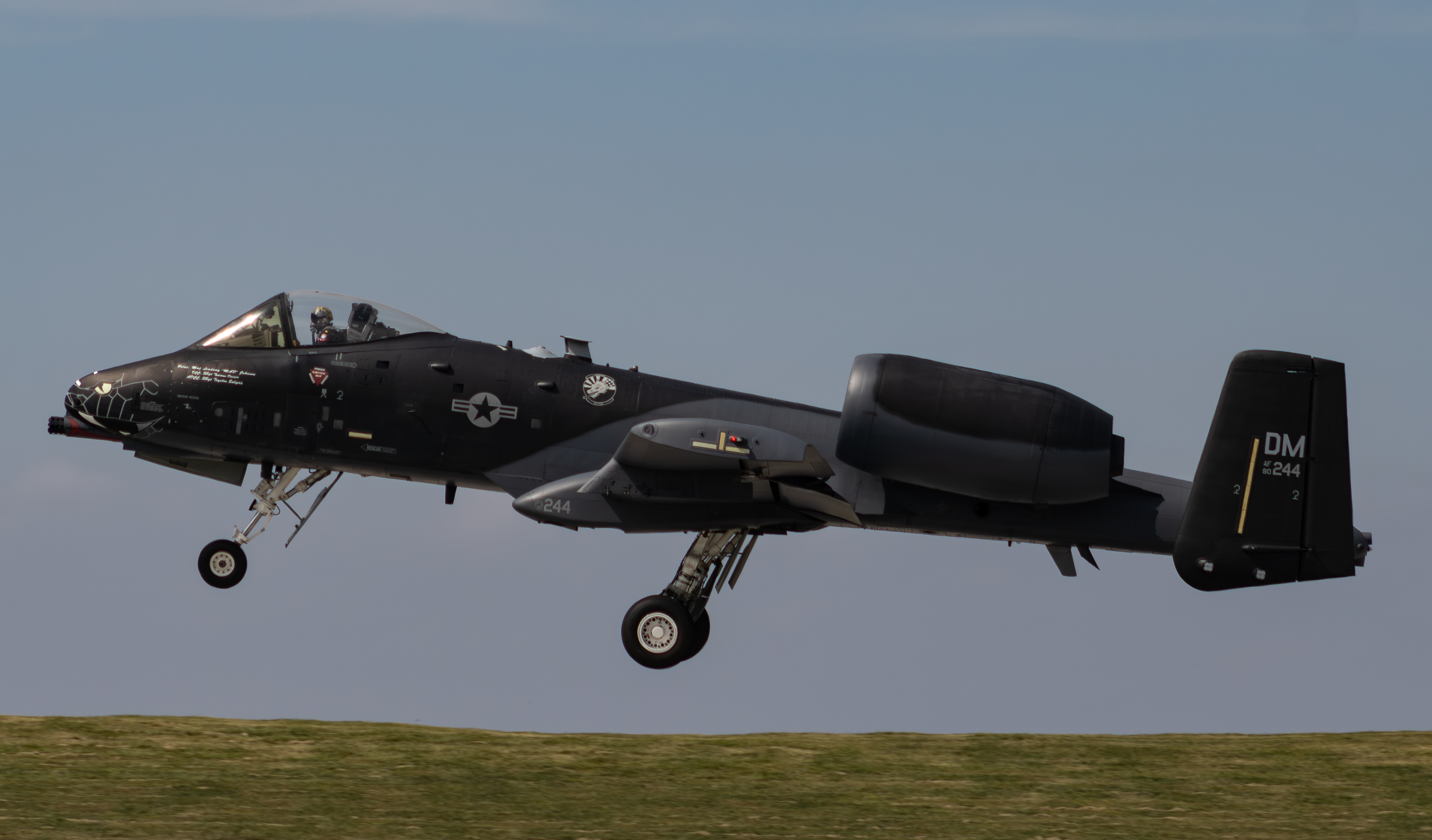 Full size: USAF - United States Air Force Fairchild A-10 Thunderbolt 80-244 at Cleveland Burke Lakefront Airport