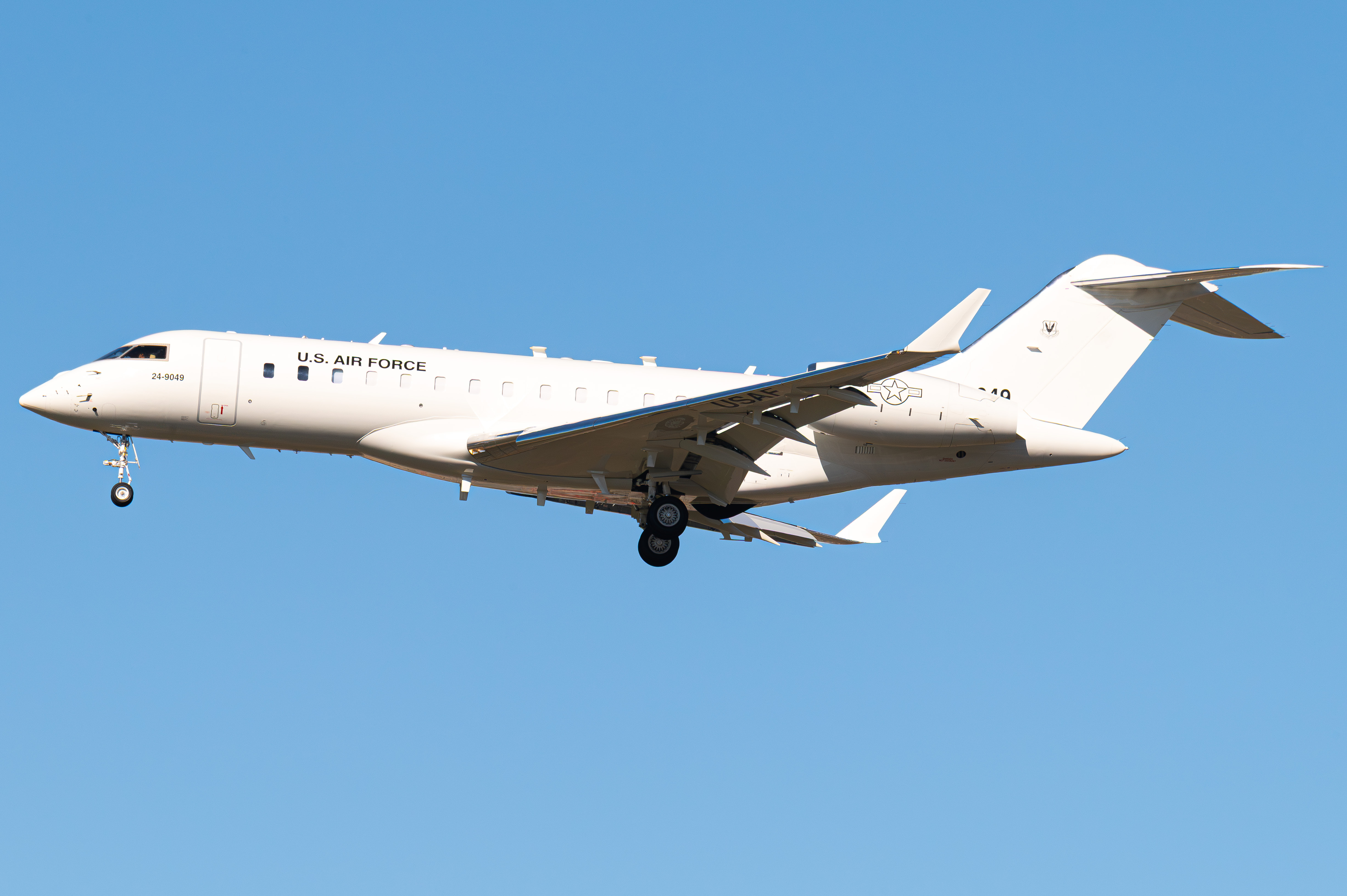 Full size: USAF - United States Air Force Bombarider E-11A 24-9049 at Miramar MCAS (Joe Foss Field) Airport