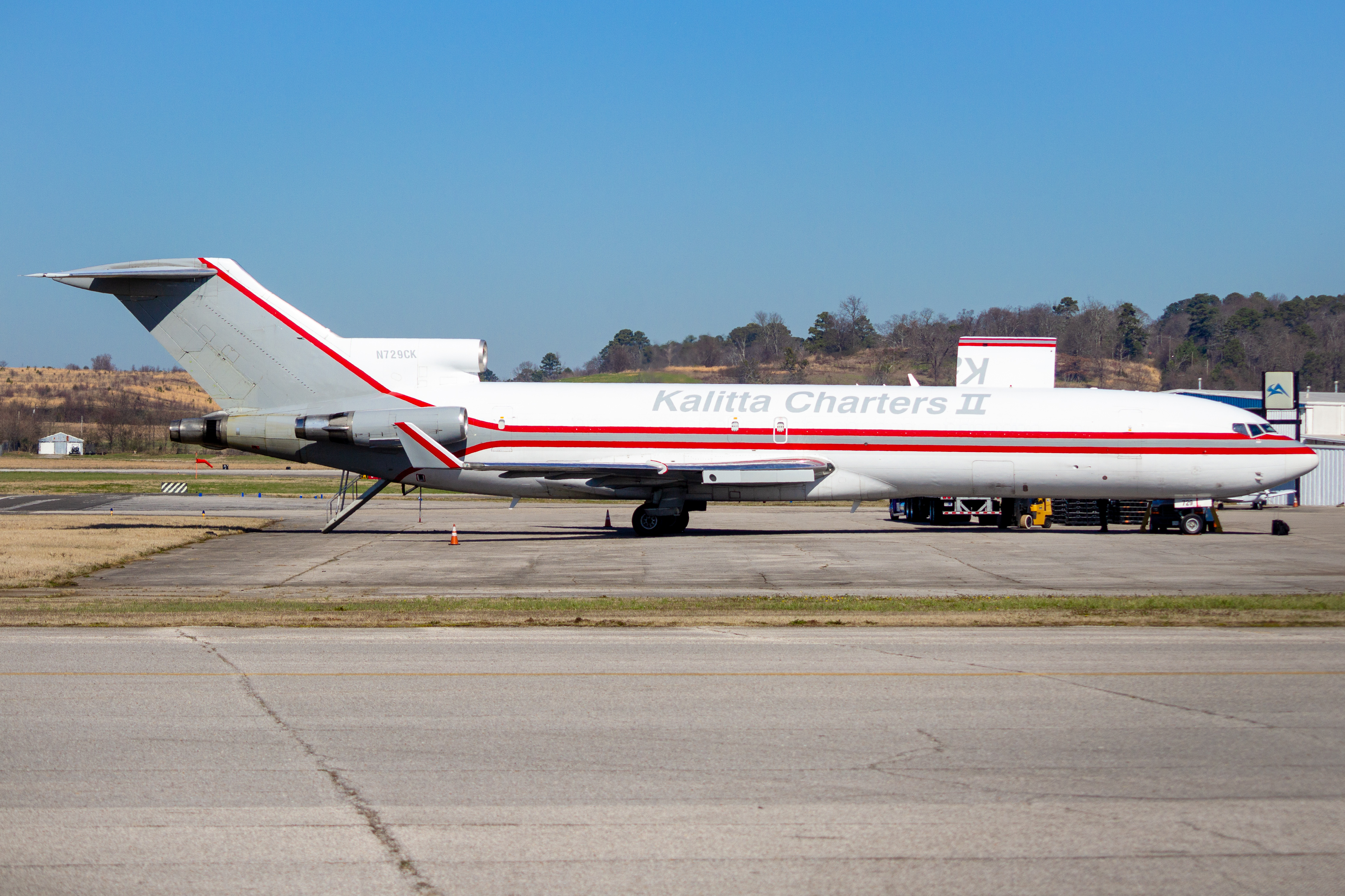 Full size: Kalitta Charters II Boeing 727-200F N729CK at Birmingham Shuttlesworth International Airport