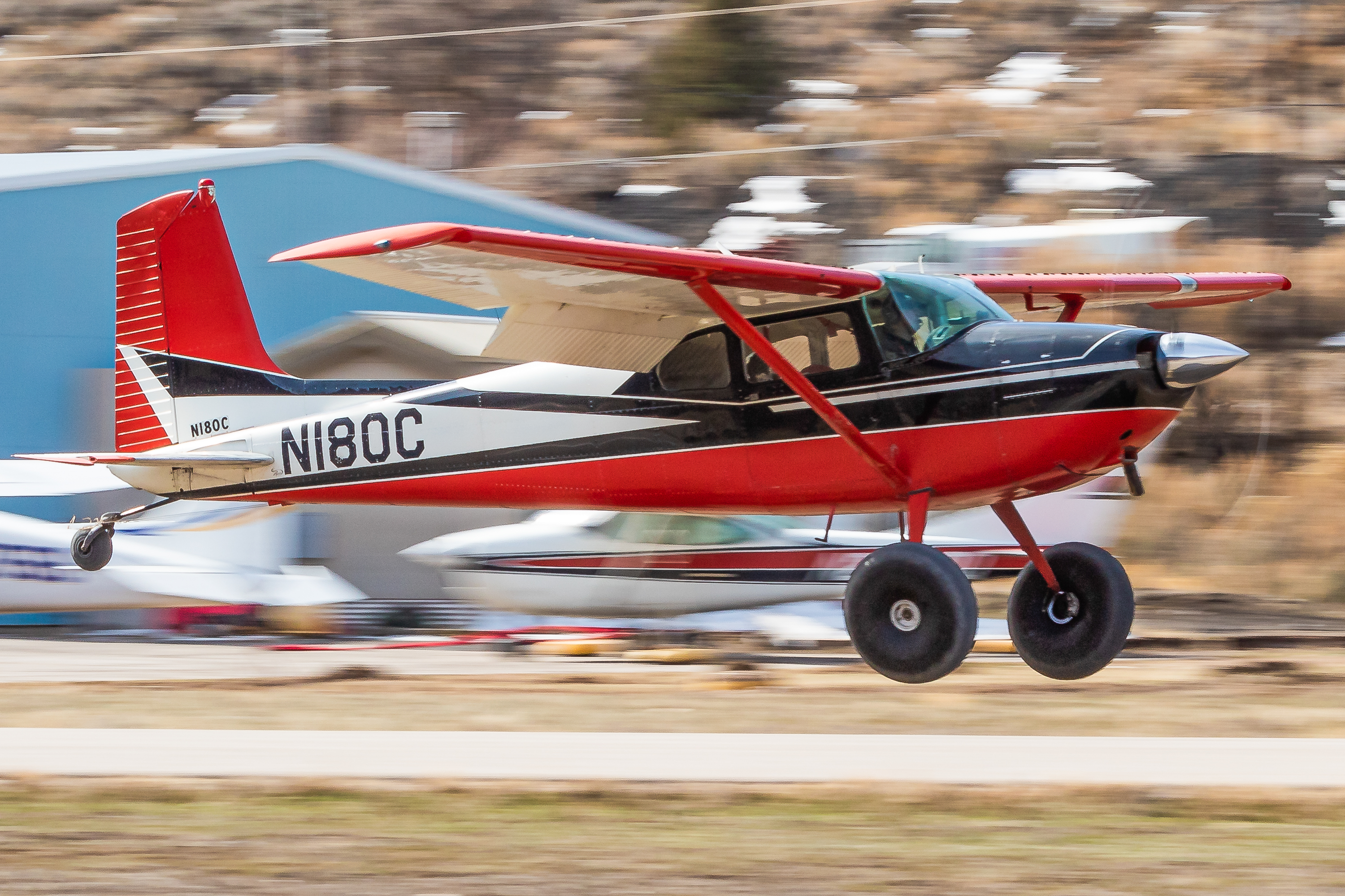 Full size: PRIVATE Cessna 180 N180C at Glenwood Springs Municipal Airport