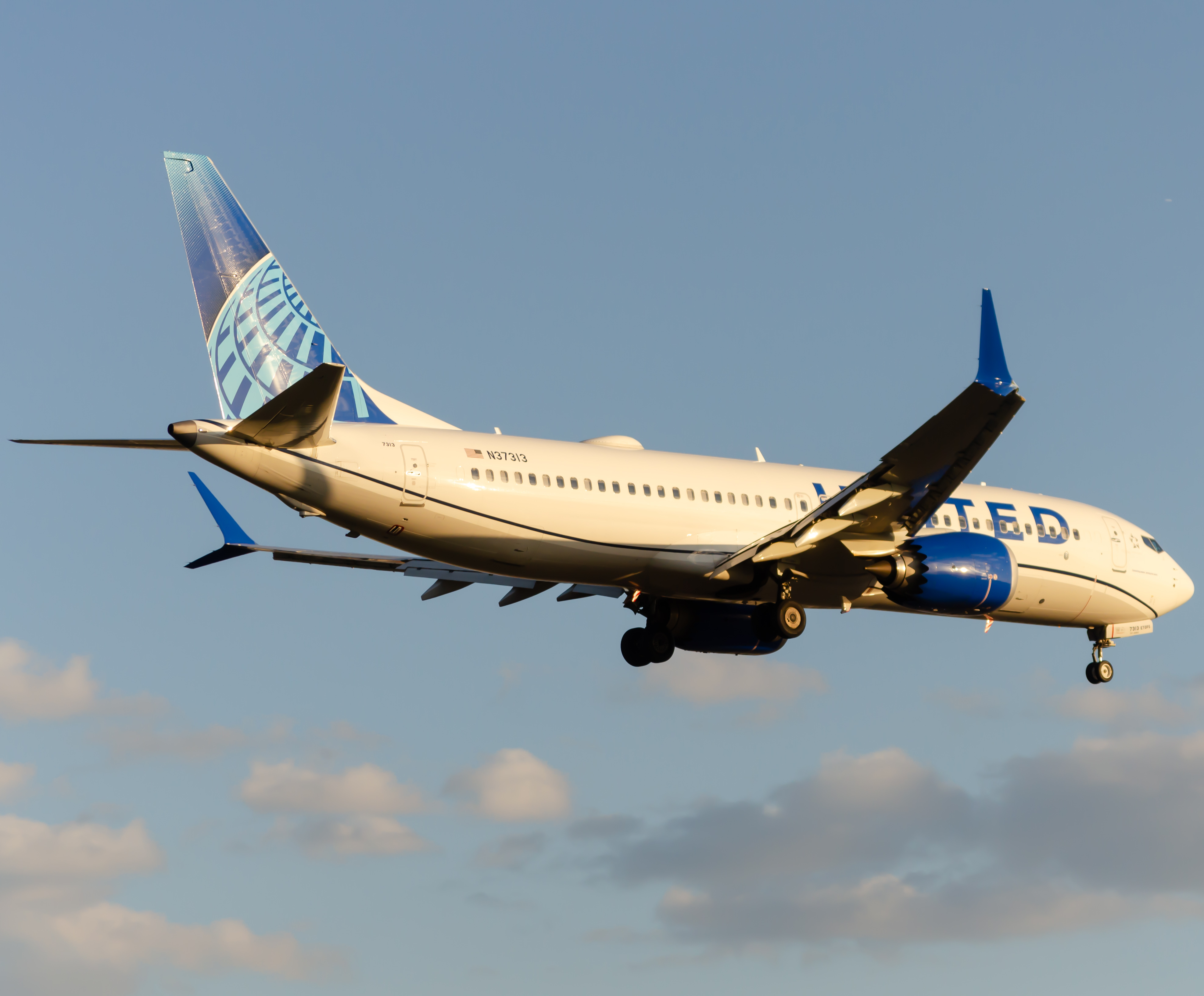 Full size: United Airlines Boeing 737 MAX 8 N37313 at Newark Liberty International Airport