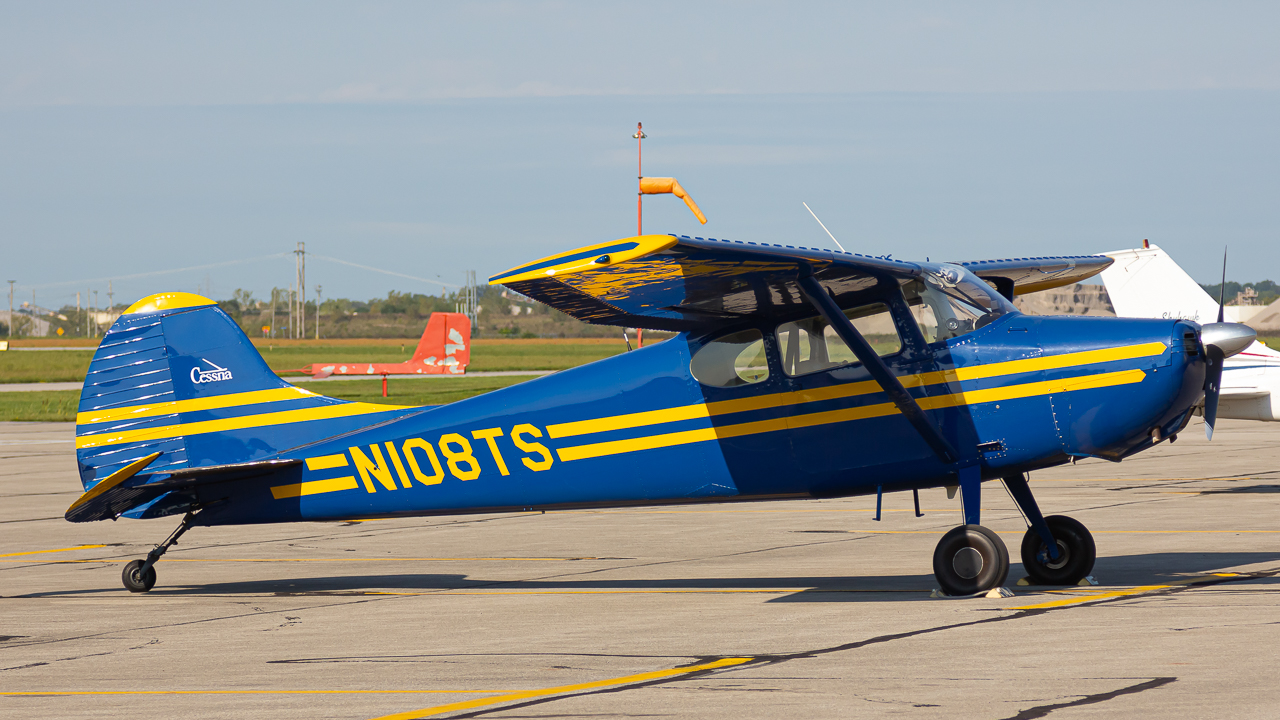 Full size: PRIVATE Cessna 170 N108TS at Delaware Municipal Airport