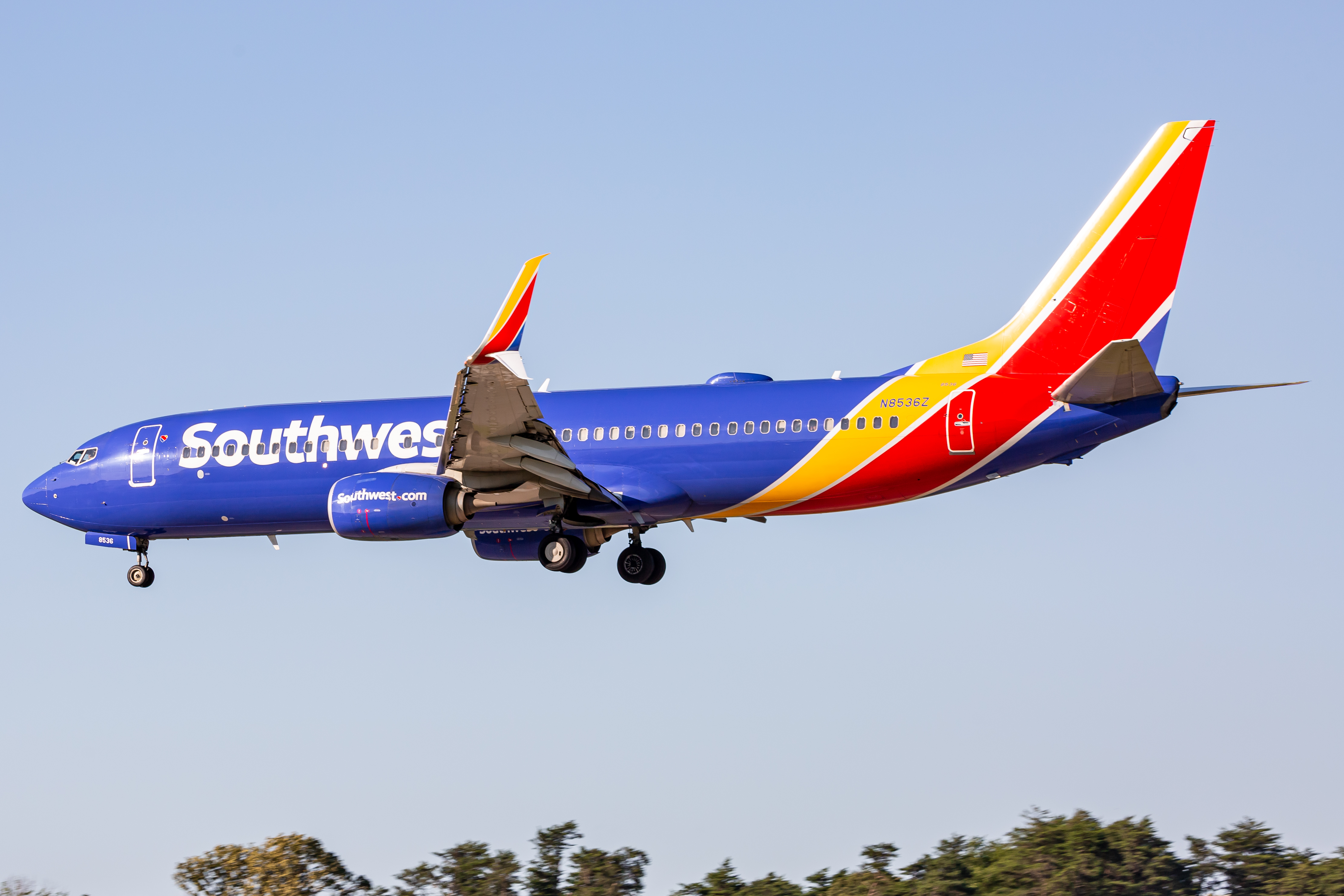 Full size: Southwest Airlines Boeing 737-800 N8536Z at Baltimore/Washington International Thurgood Marshall Airport