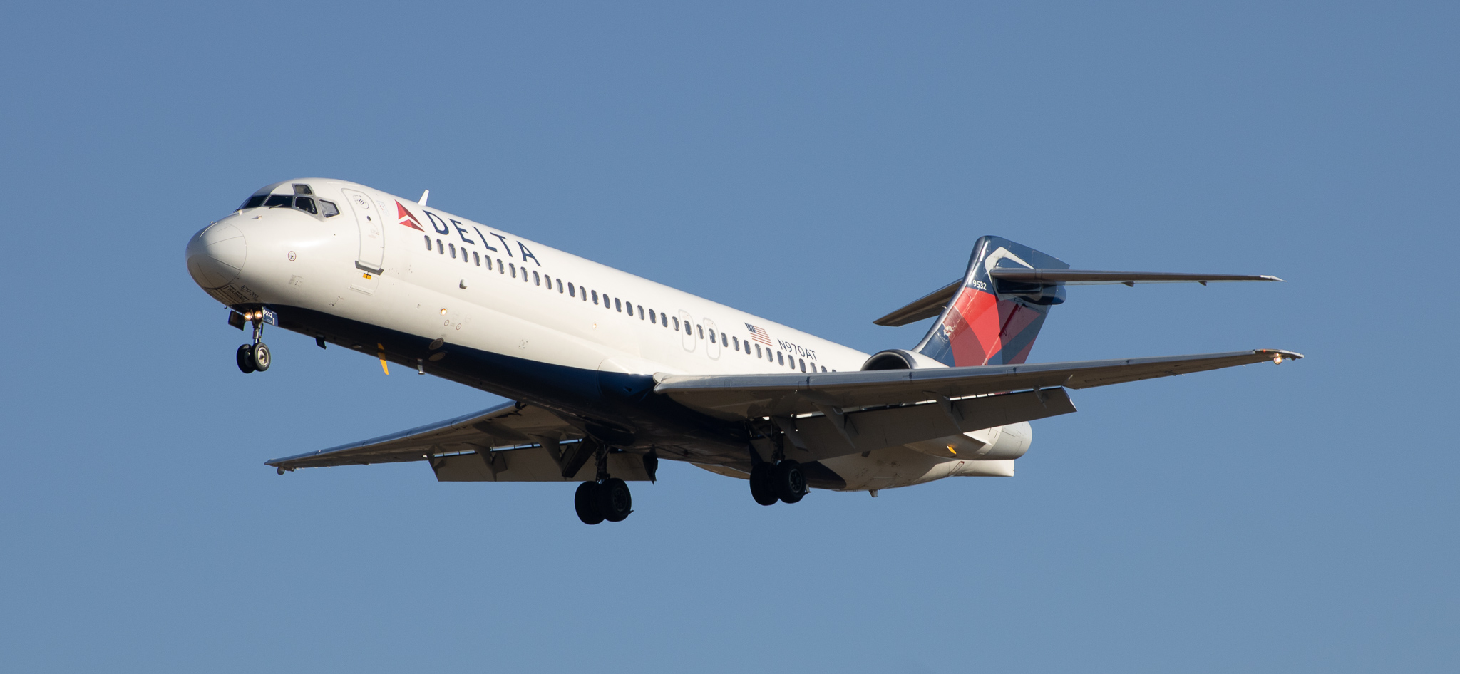 Full size: Delta Airlines Boeing 717-200 N970AT at Baltimore/Washington International Thurgood Marshall Airport