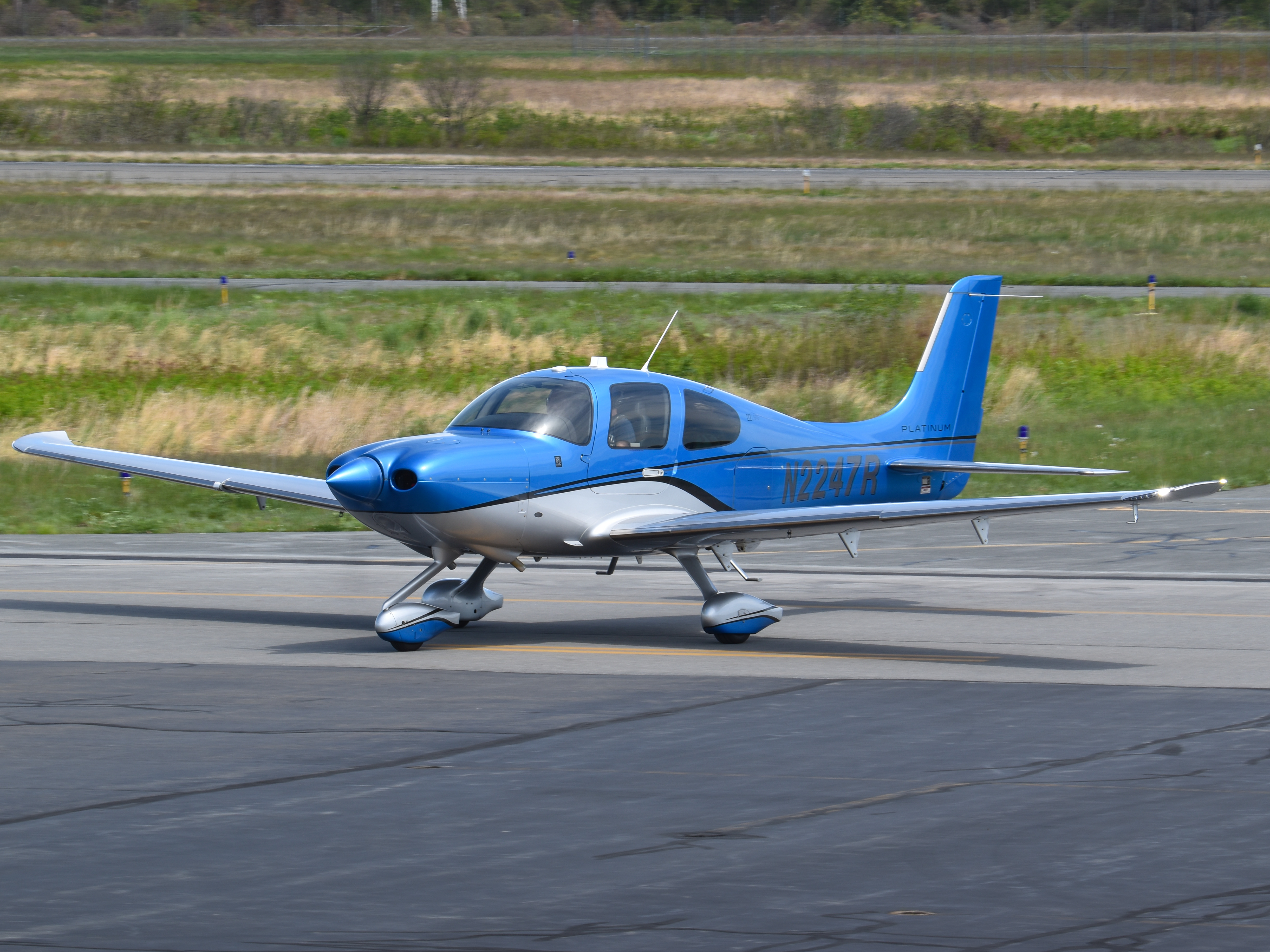 Full size: PRIVATE Cirrus SR-22 N2247R at Norwood Memorial Airport