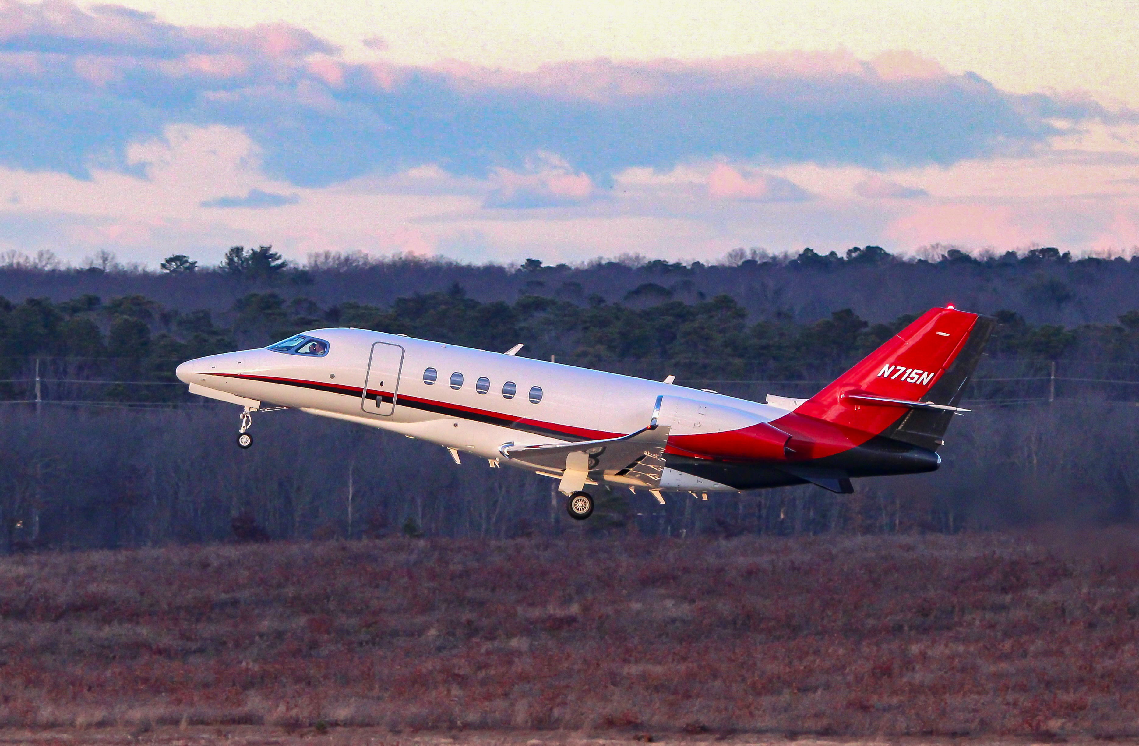 Full size: PRIVATE Cessna 680A Citation Latitude N715N at Atlantic City International Airport