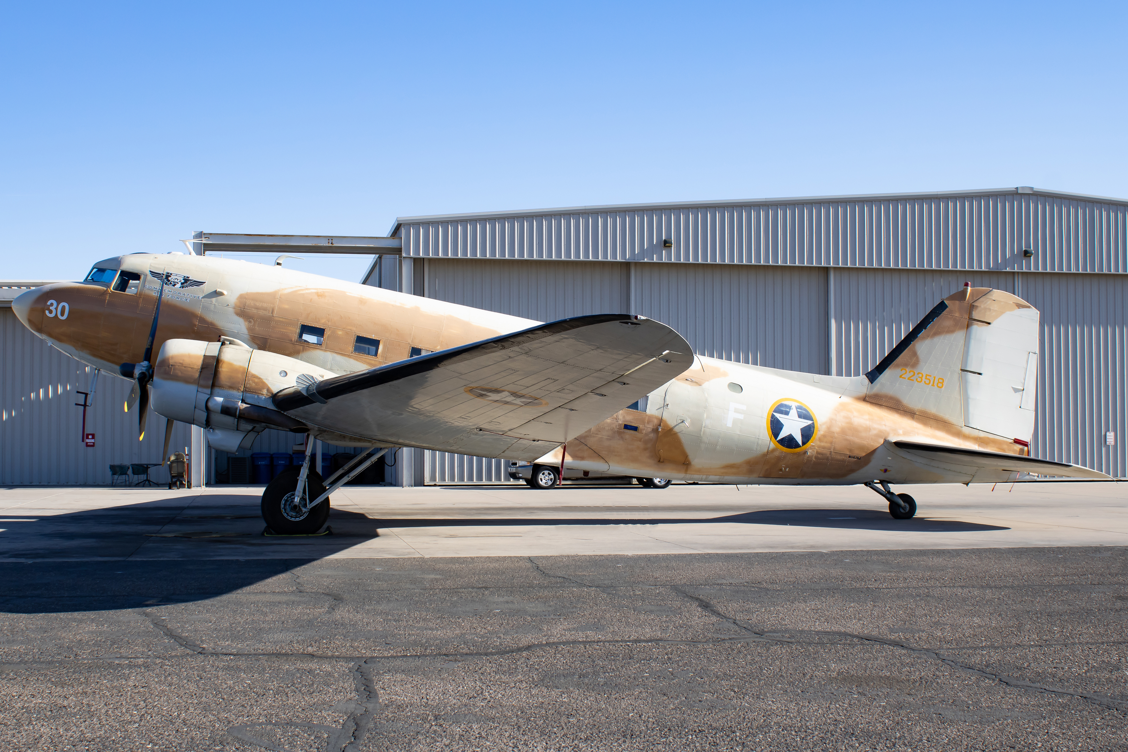 Full size: Commemorative Air Force Douglas C-47A N147AZ at Falcon Field Airport