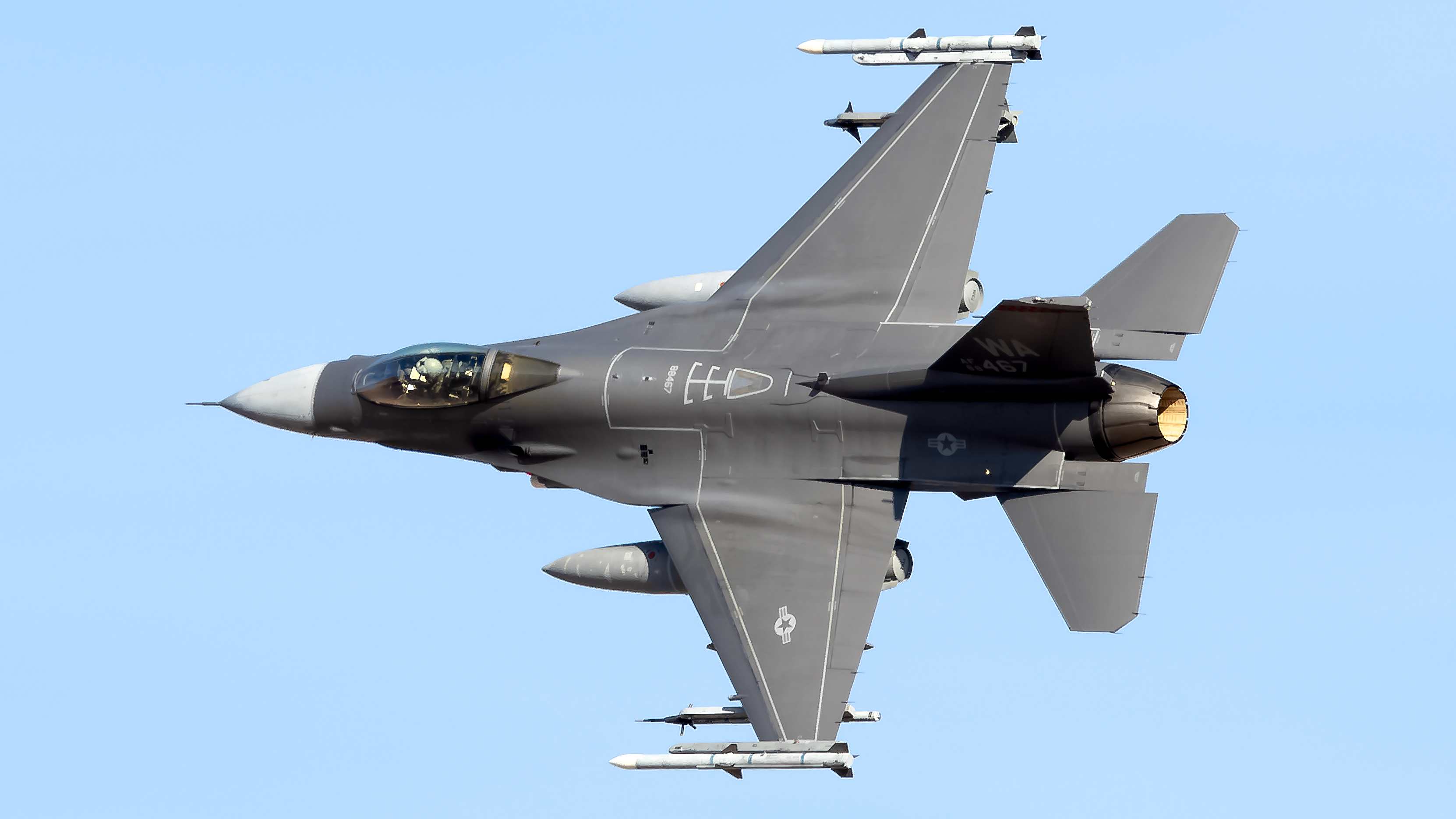 Full size: USAF - United States Air Force General Dynamics F-16 Fighting Falcon 88-0467 at Nellis Air Force Base