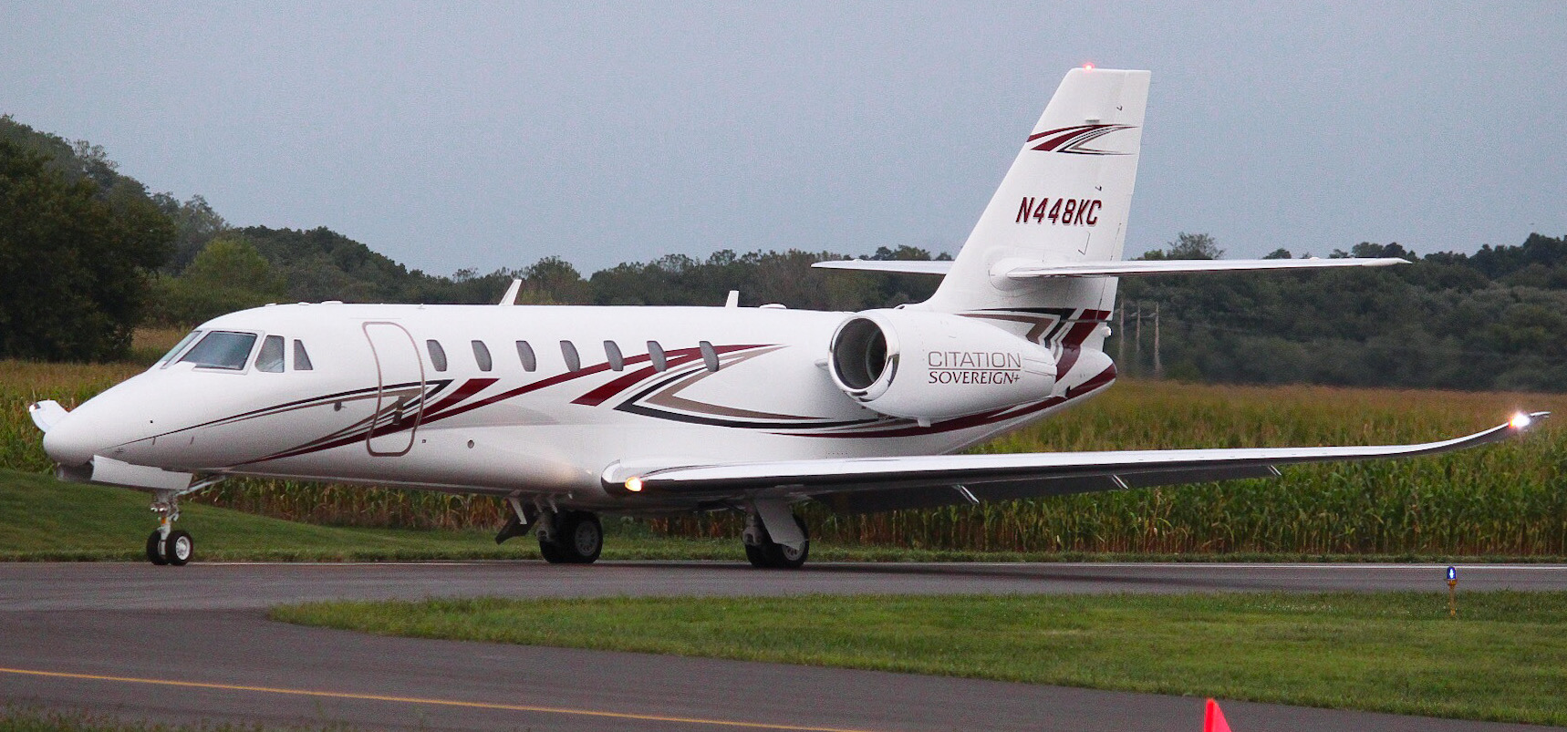 Full size: PRIVATE Cessna Citation Sovereign N448KC at York Airport