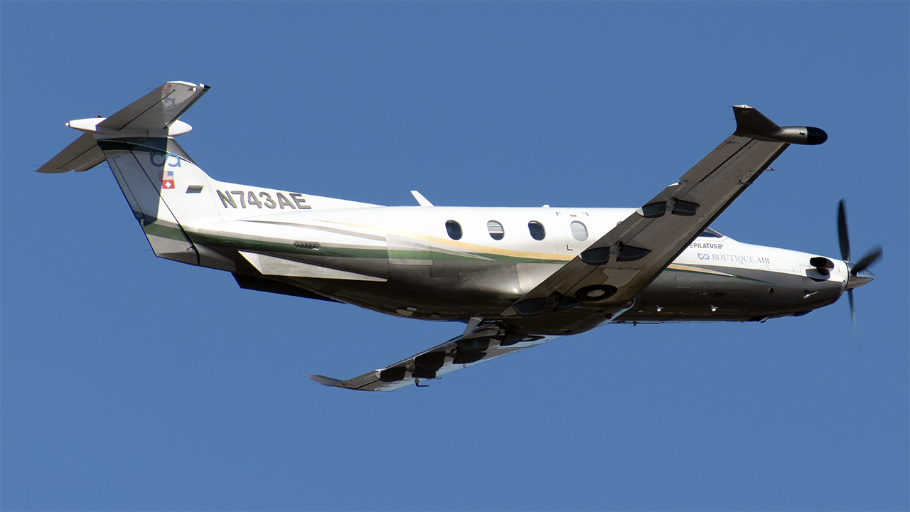 Full size: Boutique Air Pilatus PC-12 N743AE at Pensacola International Airport