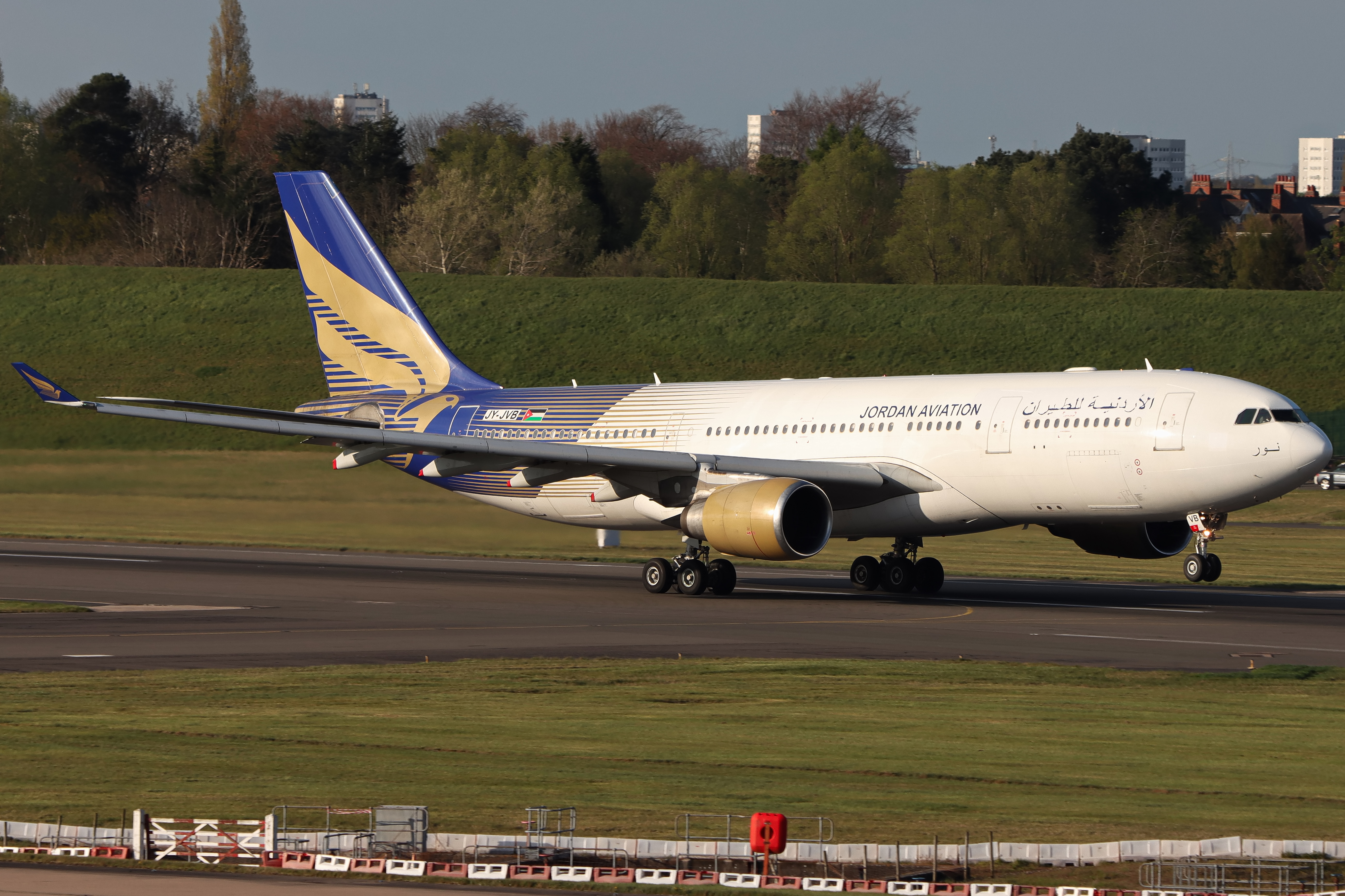 Full size: Jordan Aviation Airbus A330-200 JY-JVB at Birmingham Airport