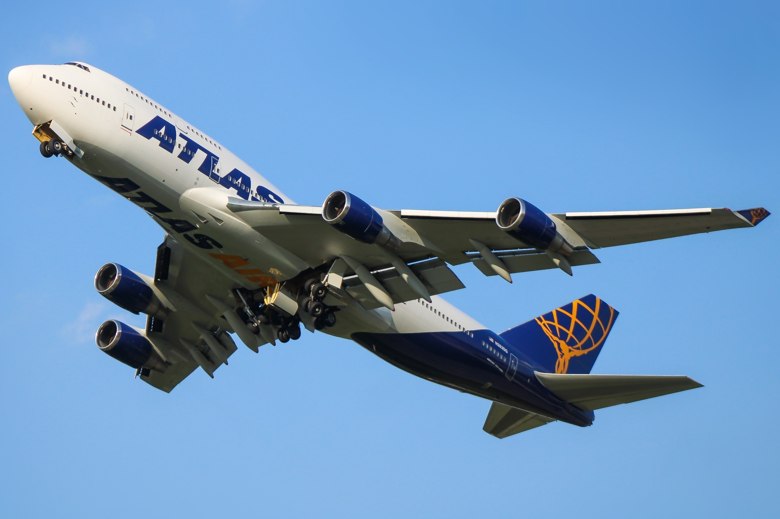 Full size: Atlas Air Boeing 747-400 N263SG at Baltimore/Washington International Thurgood Marshall Airport