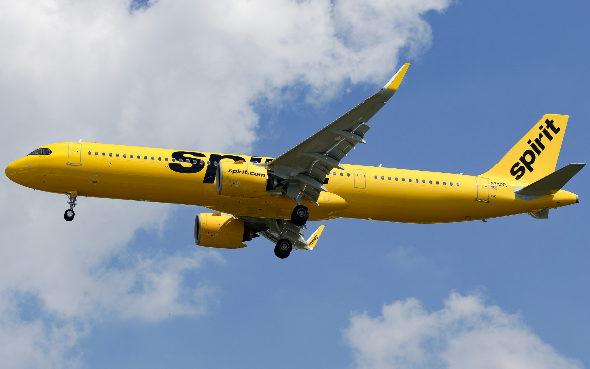Full size: Spirit Airlines A321NEO N710NK at Tampa International Airport