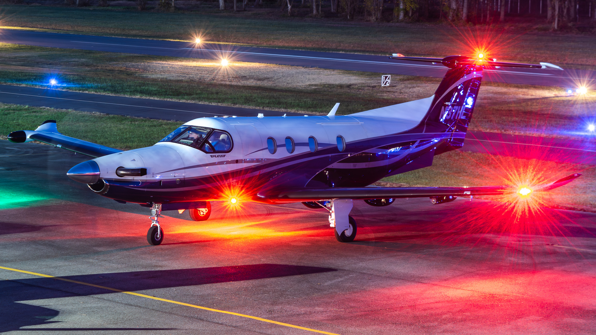 Full size: PRIVATE Pilatus PC-12 N37HL at College Park Airport