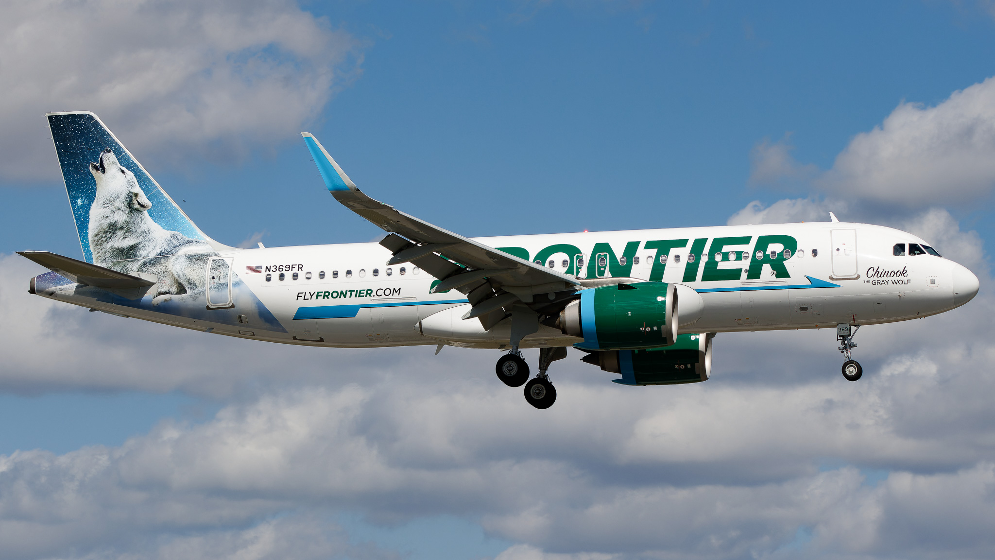 Full size: Frontier Airlines Airbus A320NEO N369FR at Miami International Airport