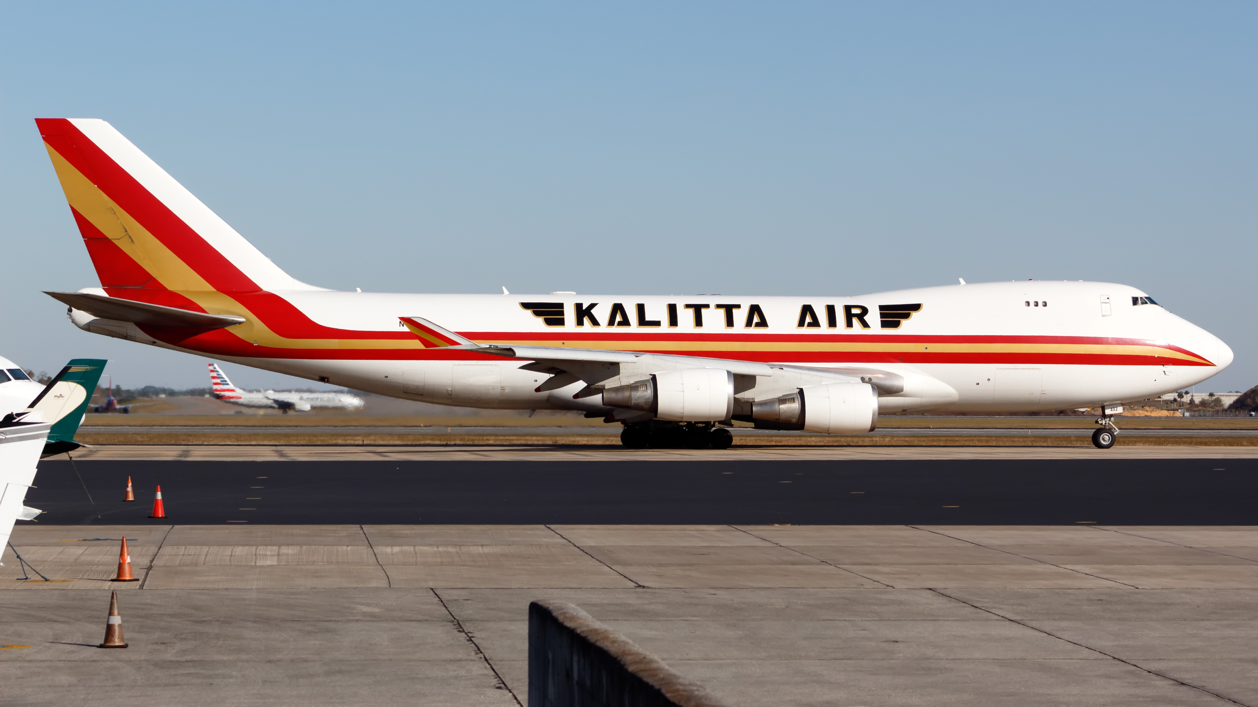 Full size: Kalitta Air Boeing 747-400F N402KZ at Orlando International Airport