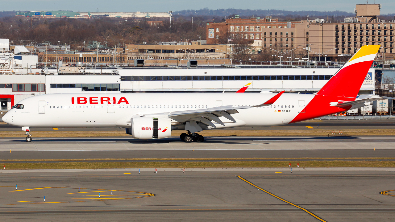 Full size: Iberia Airbus A350-900 EC-NLP at John F. Kennedy International Airport