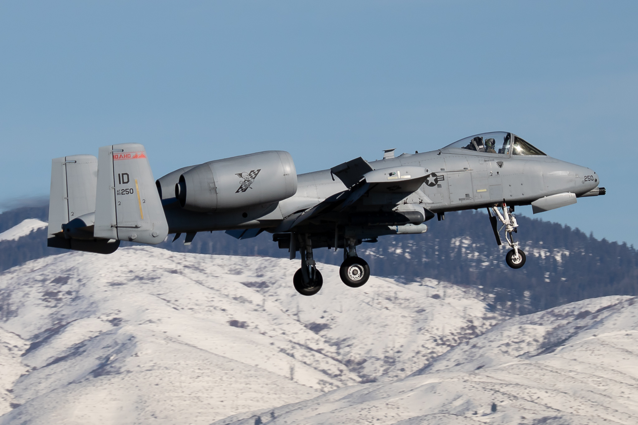 Full size: USAF - United States Air Force Fairchild A-10 Thunderbolt  80-0250 at Boise Air Terminal/Gowen Field