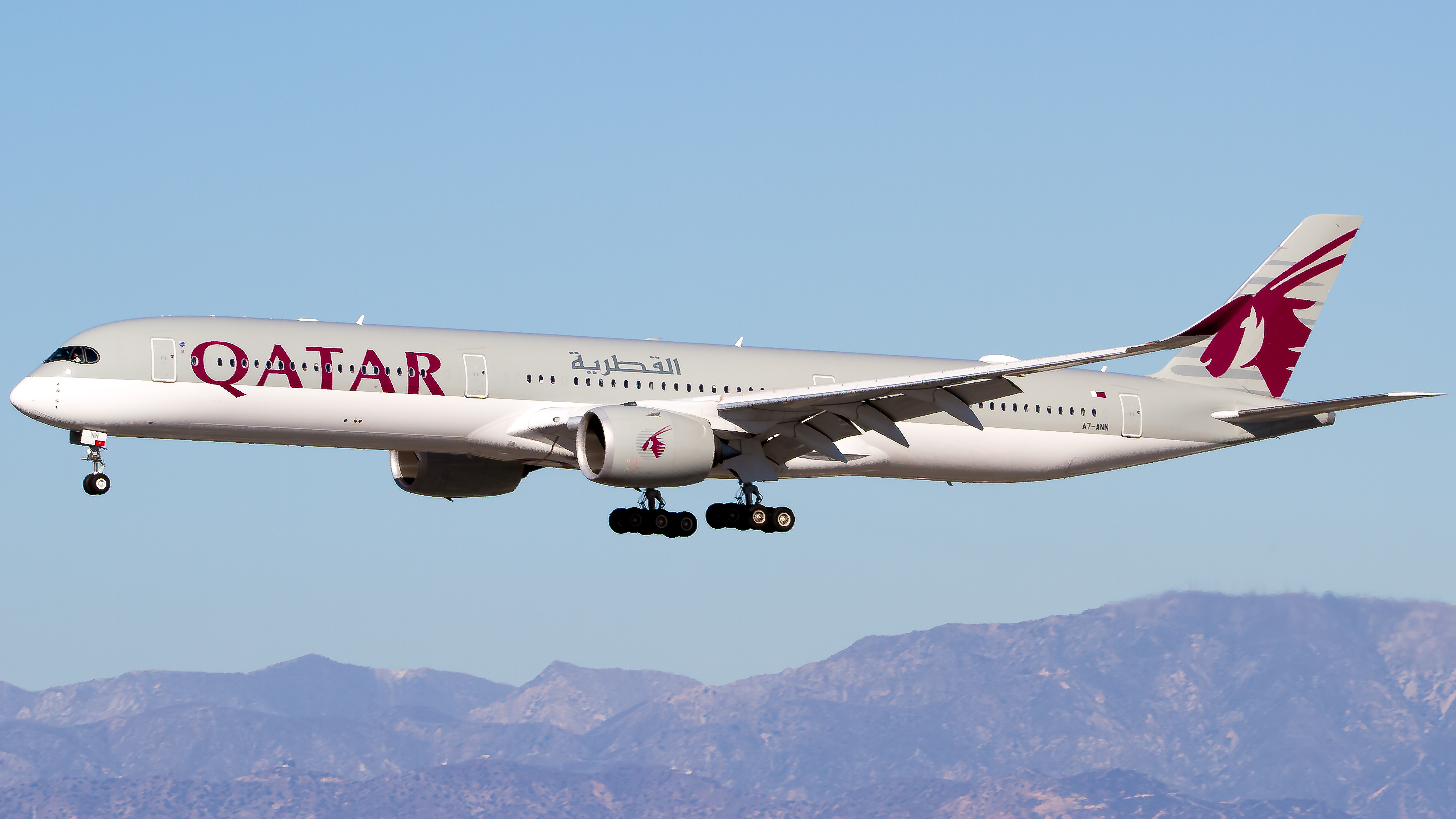 Full size: Qatar Airways Airbus A350-1000 A7-ANN at Los Angeles International Airport