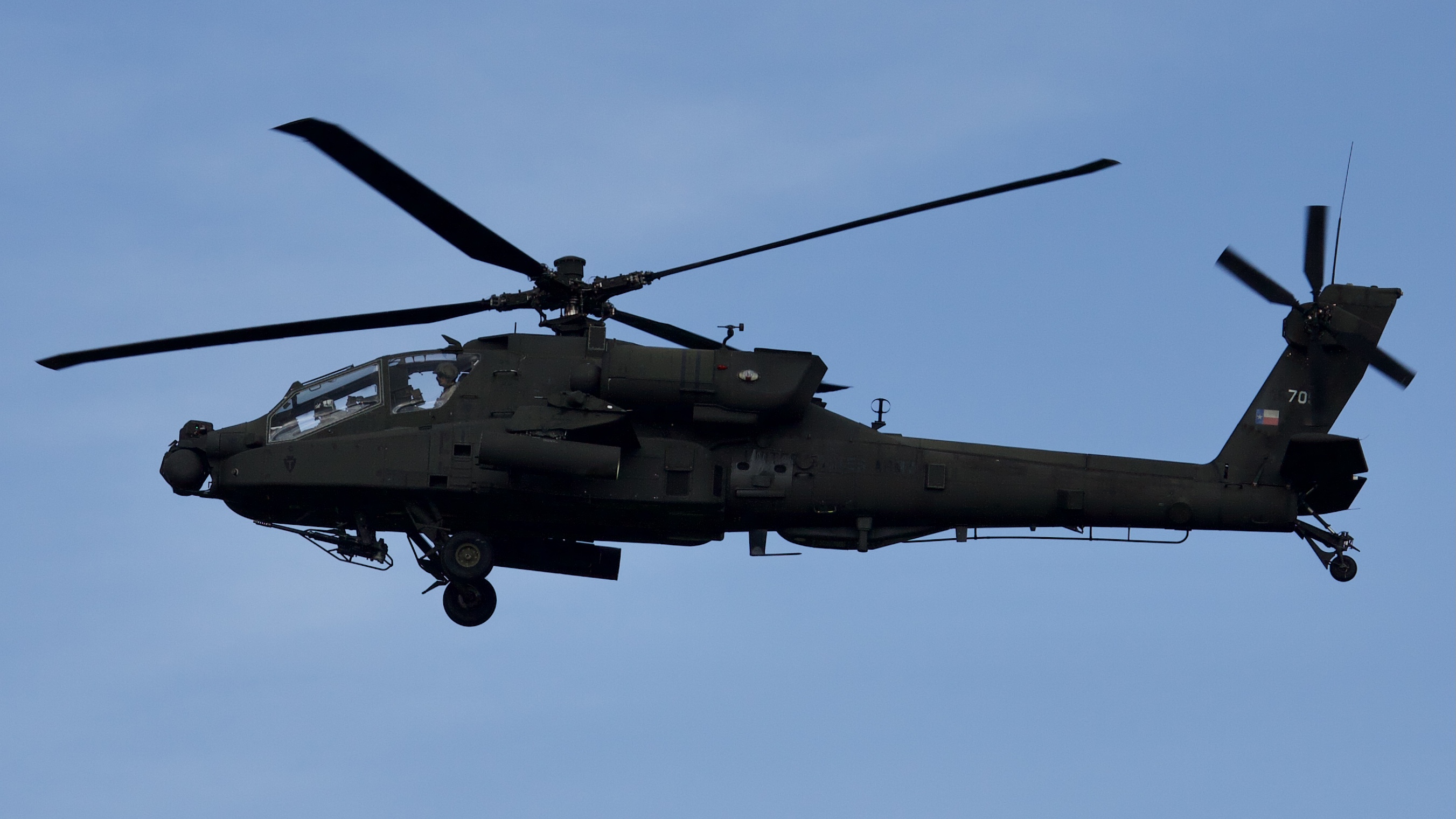 Full size: USAF - United States Air Force Boeing AH-64D Apache 705 at Ellington Airport