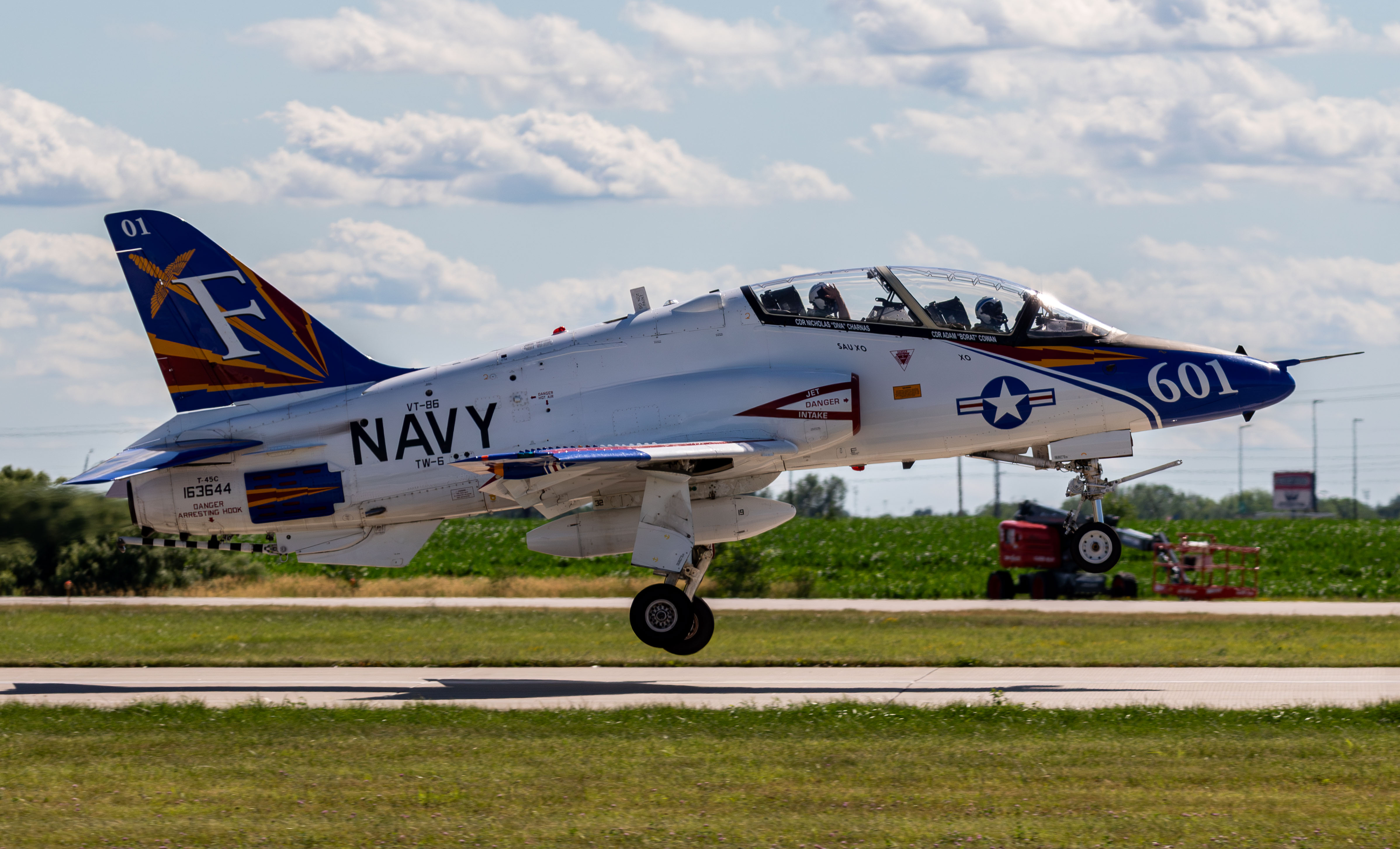 Full size: USN - United States Navy McDonnell Douglas T-45 Goshawk 163644 at Davenport Municipal Airport