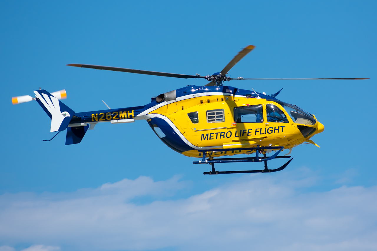 Full size: Metro Life Flight  Airbus Helicopters H145 N262MH at Cleveland Burke Lakefront Airport