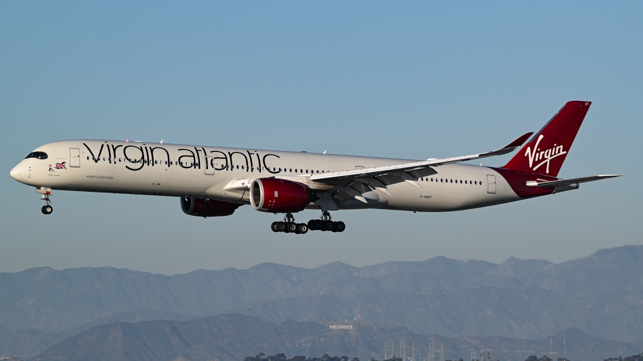 Full size: Virgin Atlantic Airbus A350-1000 G-VDOT at Los Angeles International Airport
