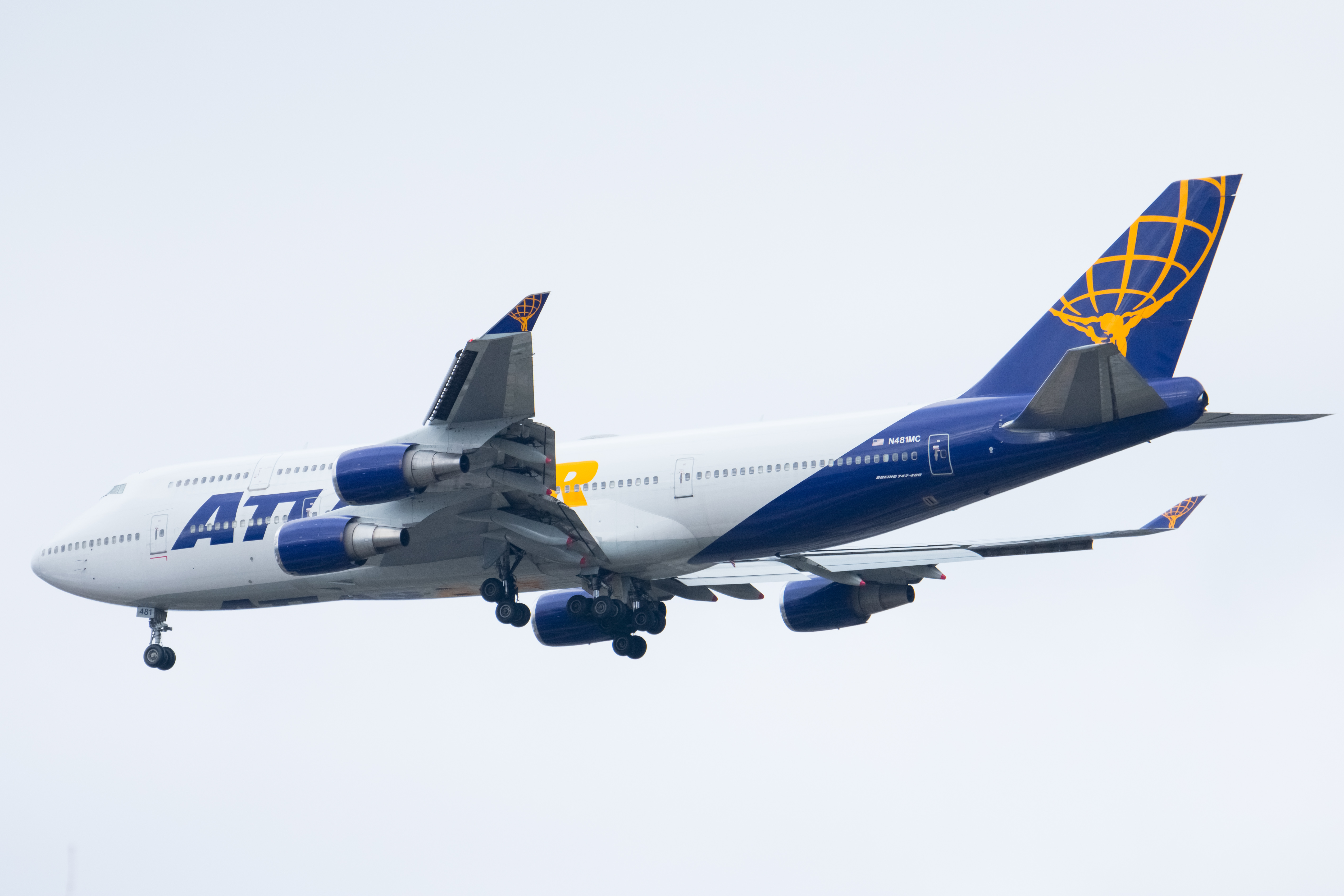Full size: Atlas Air Boeing 747-400 N481MC at Baltimore/Washington International Thurgood Marshall Airport
