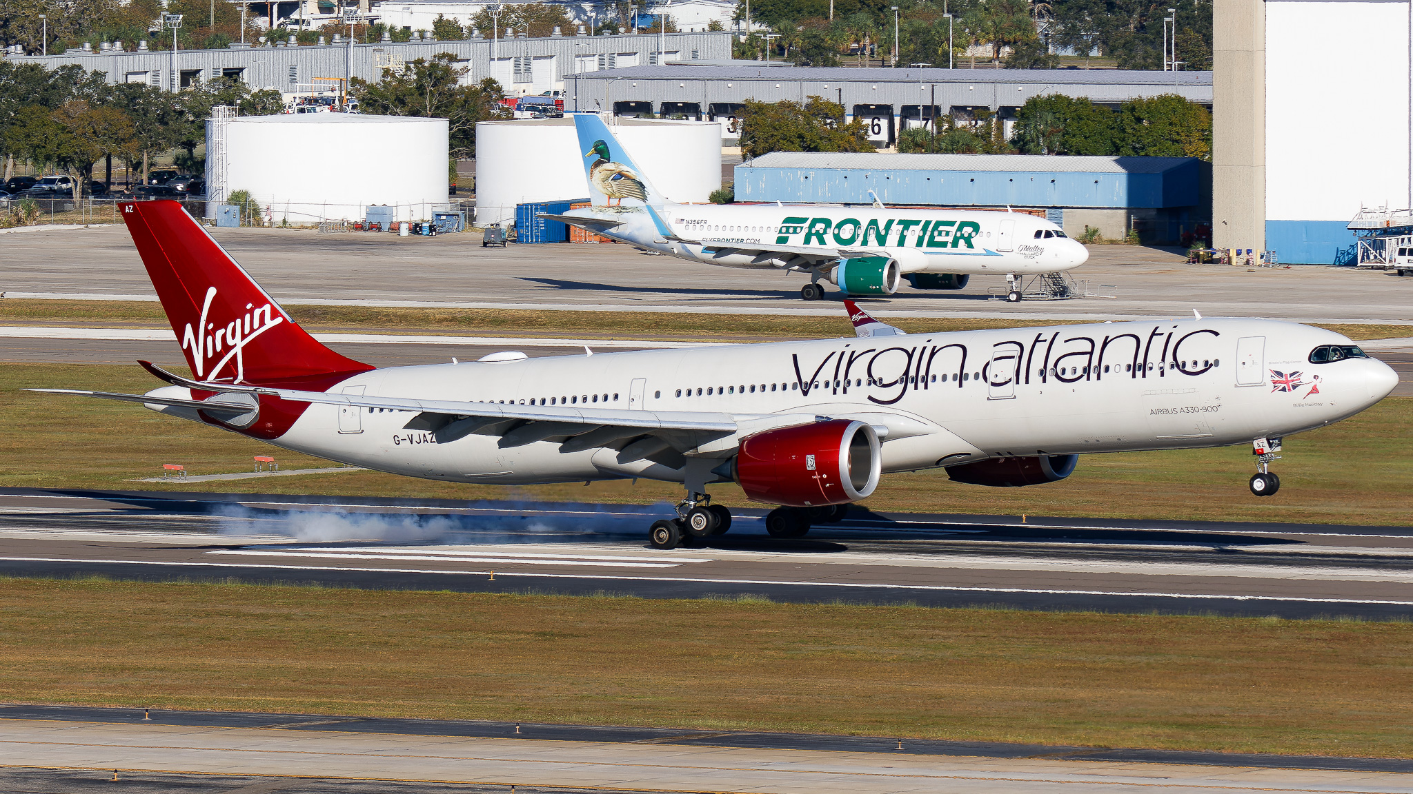 Full size: Virgin Atlantic Airbus A330-900 G-VJAZ at Tampa International Airport