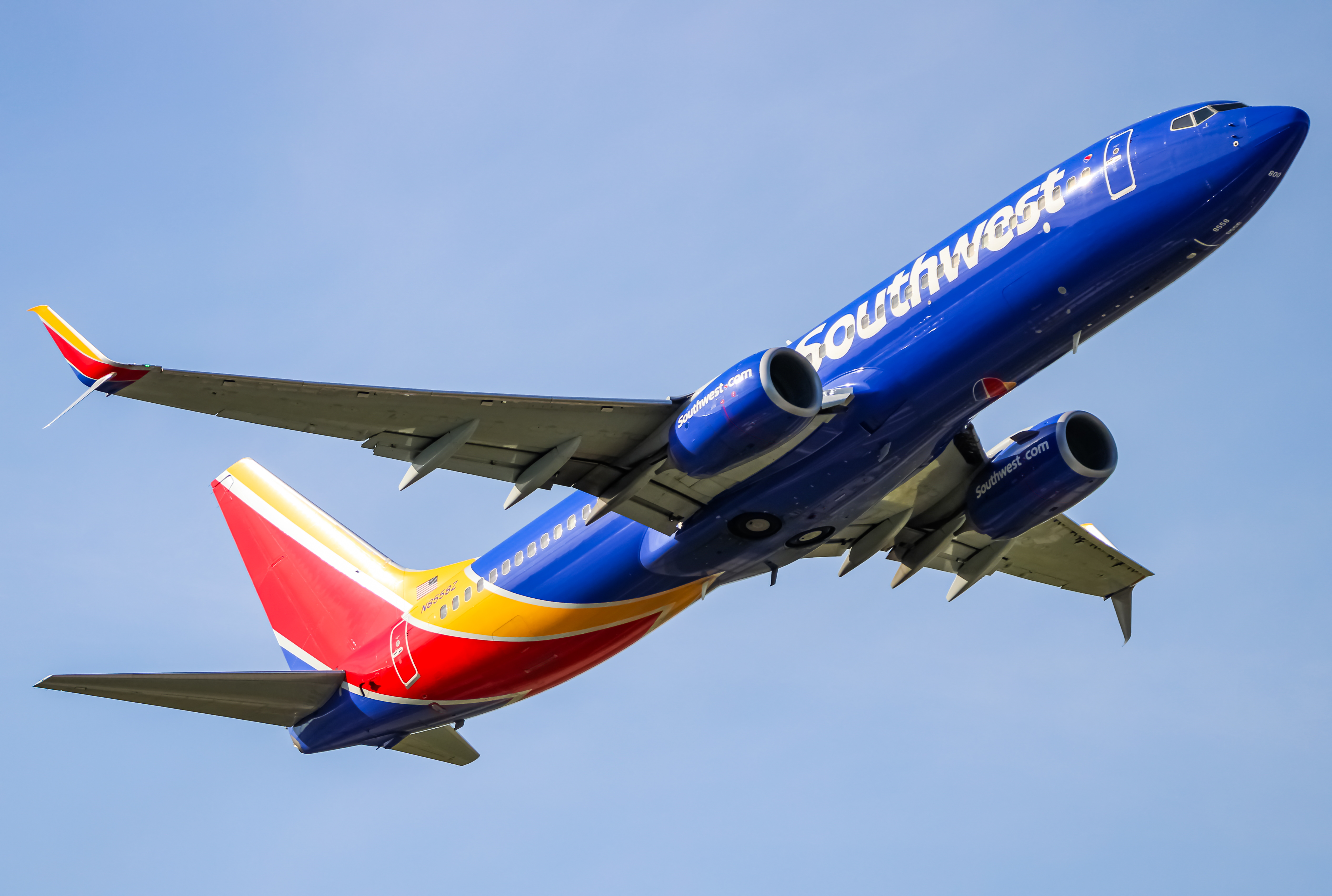 Full size: Southwest Airlines Boeing 737-800 N8558Z at Baltimore/Washington International Thurgood Marshall Airport