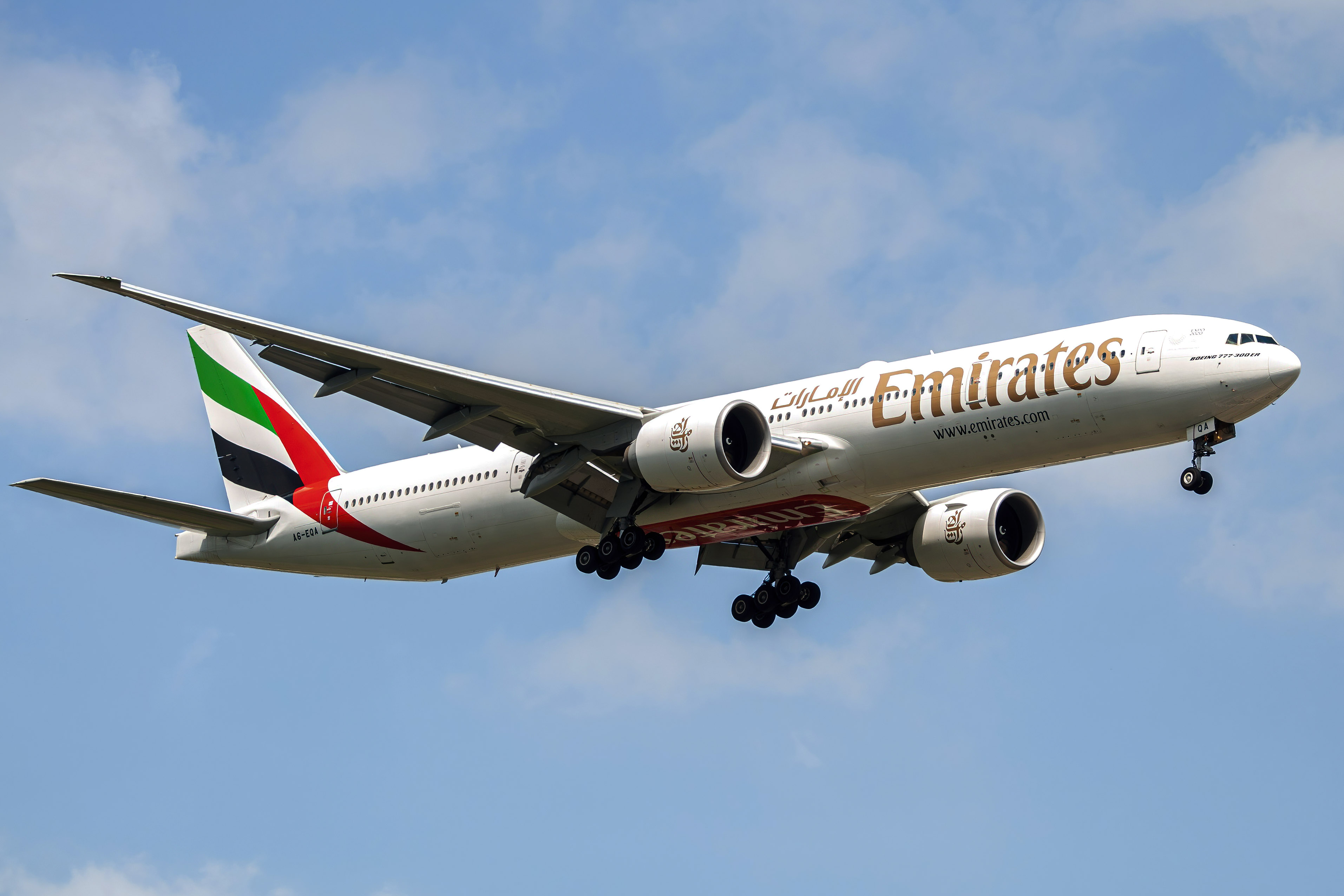 Full size: Emirates Boeing 777-300ER A6-EQA at Washington Dulles International Airport