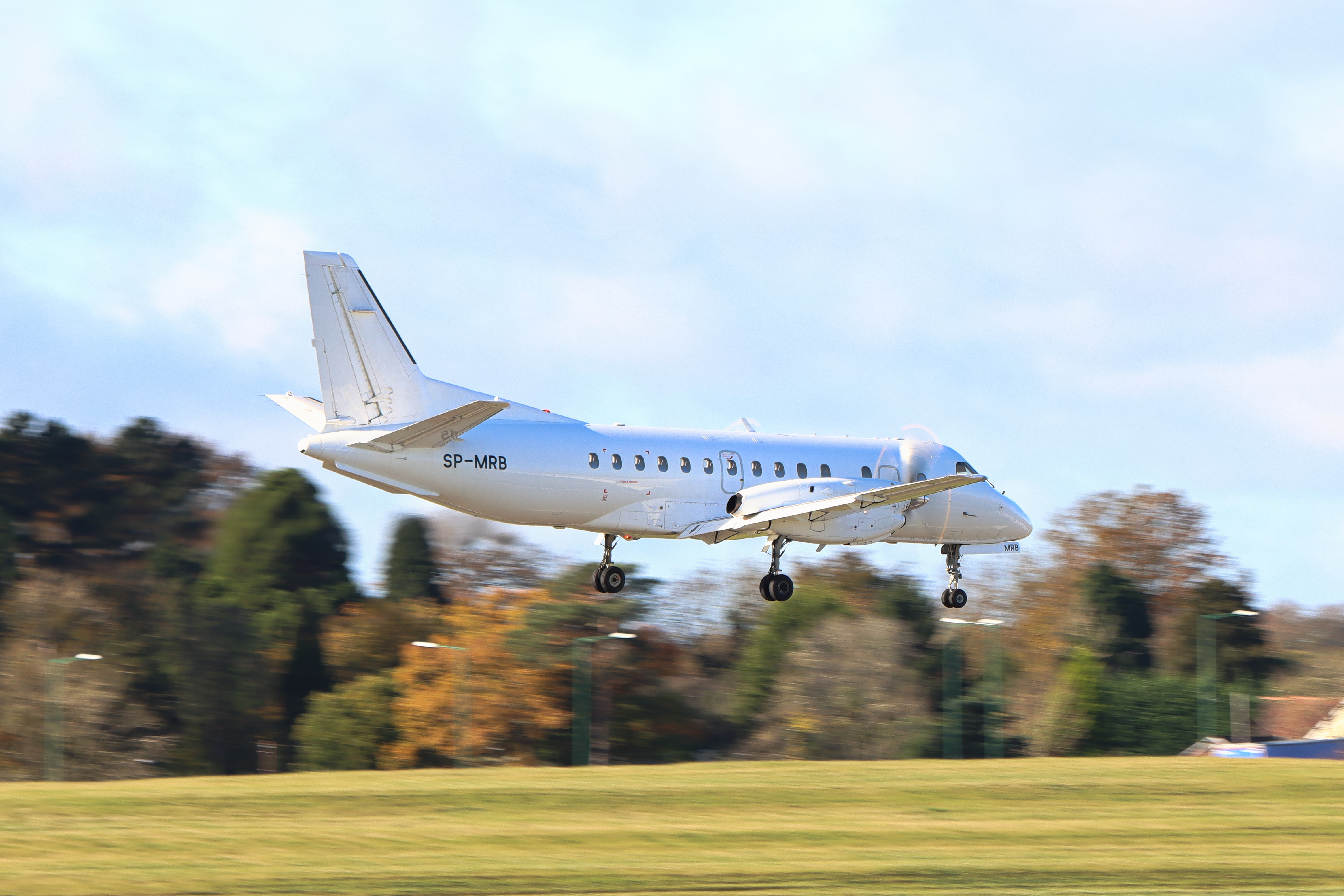 Full size: Sky Taxi Saab 340 SP-MRB at Birmingham Airport